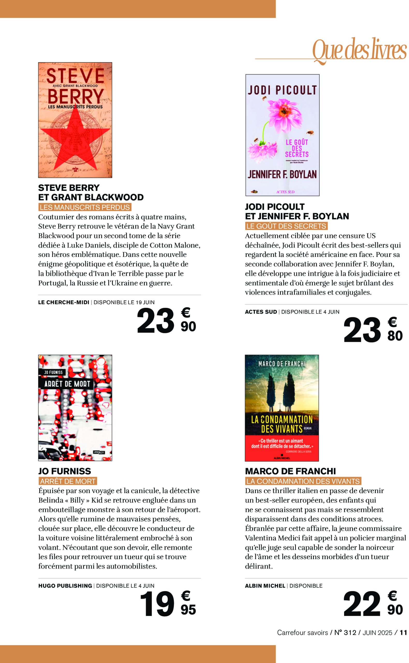 carrefour - Catalogue Carrefour - A CHACUN SA CULTURE valable du 01/06 au 30/06 - page: 11 carrefour - Catalogue Carrefour - A CHACUN SA CULTURE valable du 01/06 au 30/06 - page: 11
