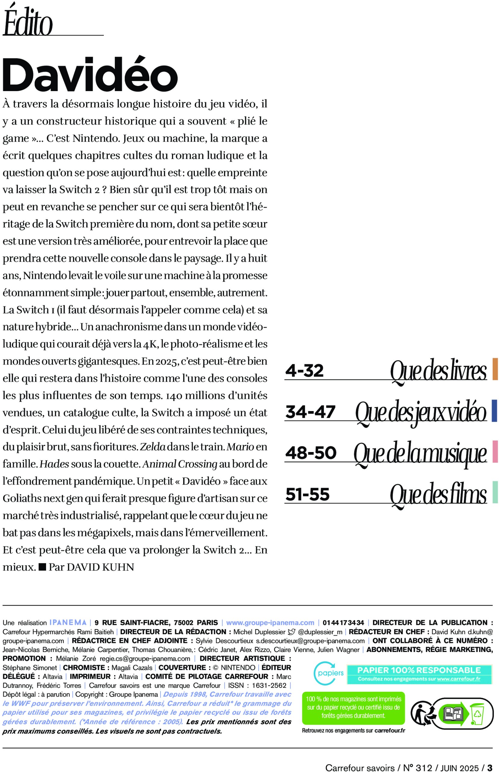 carrefour - Catalogue Carrefour - A CHACUN SA CULTURE valable du 01/06 au 30/06 - page: 3 carrefour - Catalogue Carrefour - A CHACUN SA CULTURE valable du 01/06 au 30/06 - page: 3