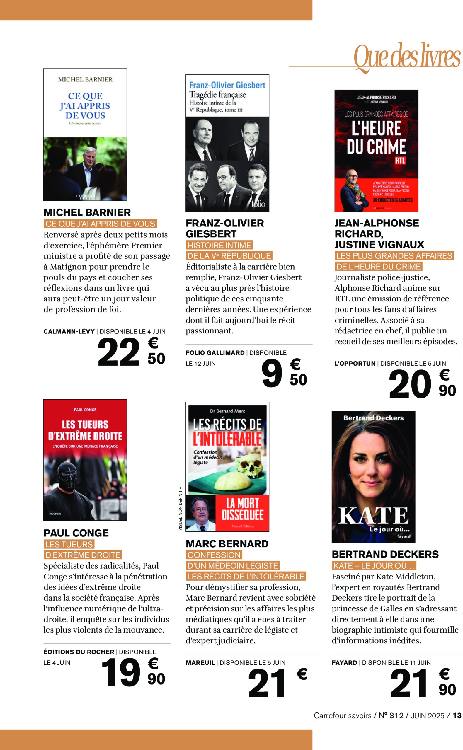 carrefour - Catalogue Carrefour - A CHACUN SA CULTURE valable du 01/06 au 30/06 - page: 13 carrefour - Catalogue Carrefour - A CHACUN SA CULTURE valable du 01/06 au 30/06 - page: 13