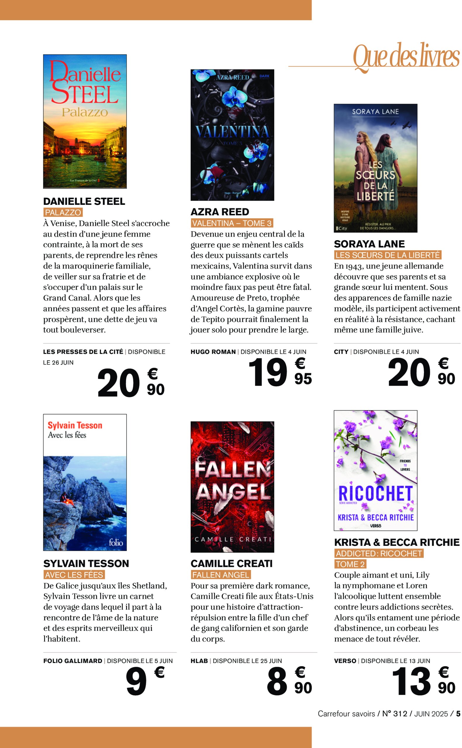 carrefour - Catalogue Carrefour - A CHACUN SA CULTURE valable du 01/06 au 30/06 - page: 5 carrefour - Catalogue Carrefour - A CHACUN SA CULTURE valable du 01/06 au 30/06 - page: 5