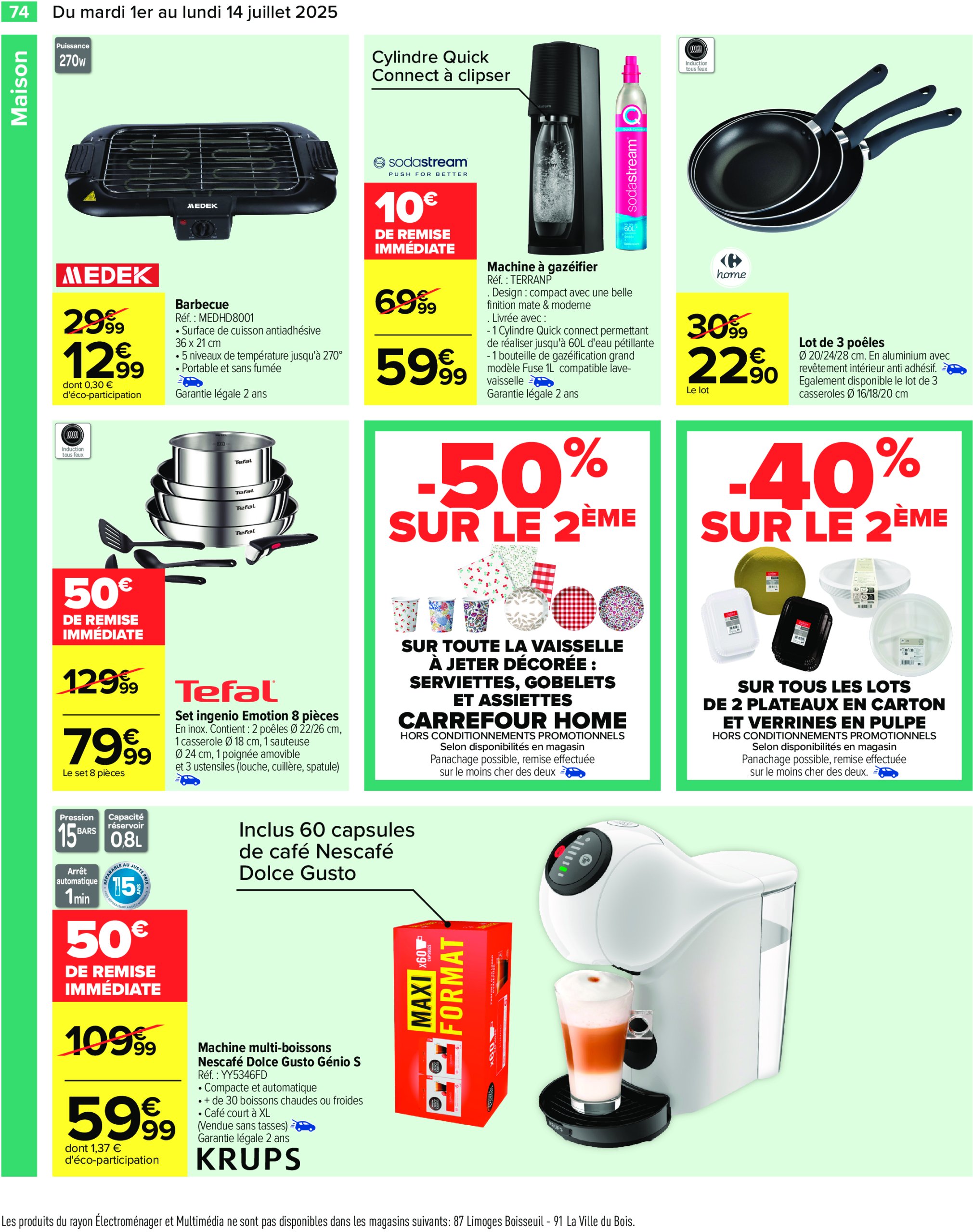 carrefour - Catalogue Carrefour valable du 01/07 au 14/07 - page: 76