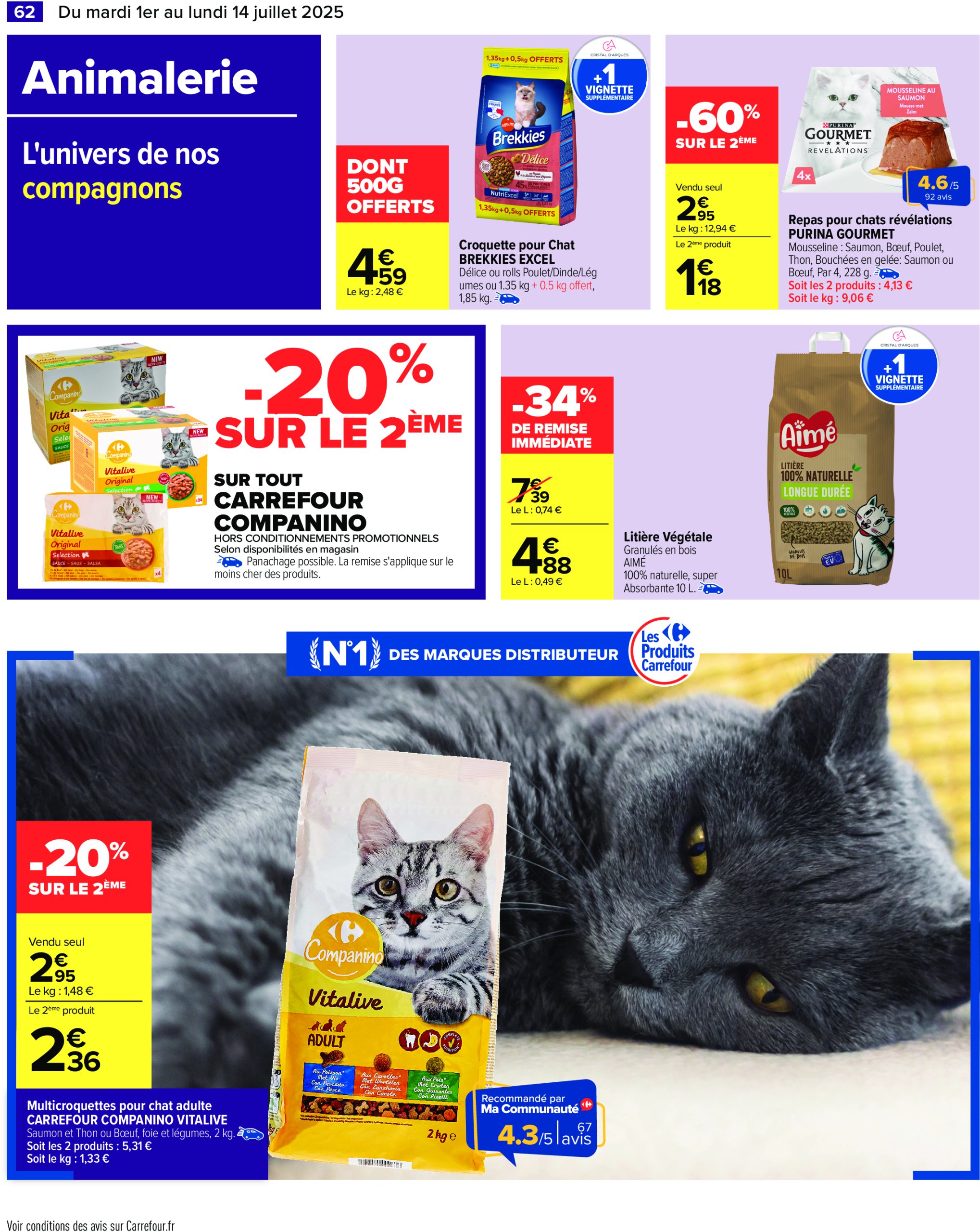 carrefour - Catalogue Carrefour valable du 01/07 au 14/07 - page: 64