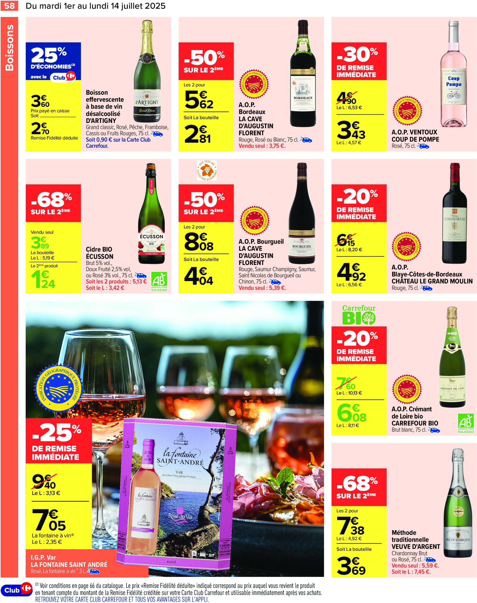 carrefour - Catalogue Carrefour valable du 01/07 au 14/07 - page: 60