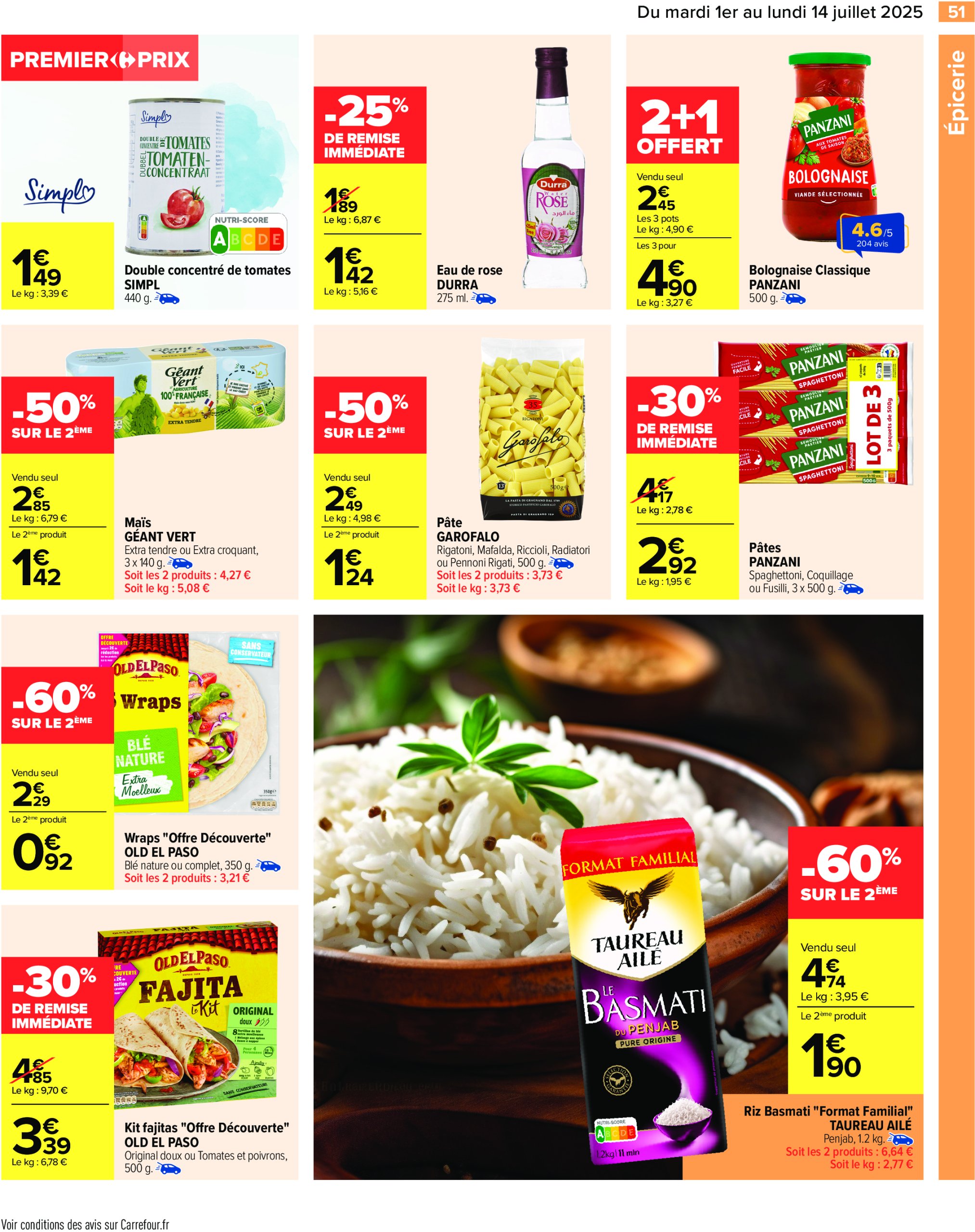 carrefour - Catalogue Carrefour valable du 01/07 au 14/07 - page: 53