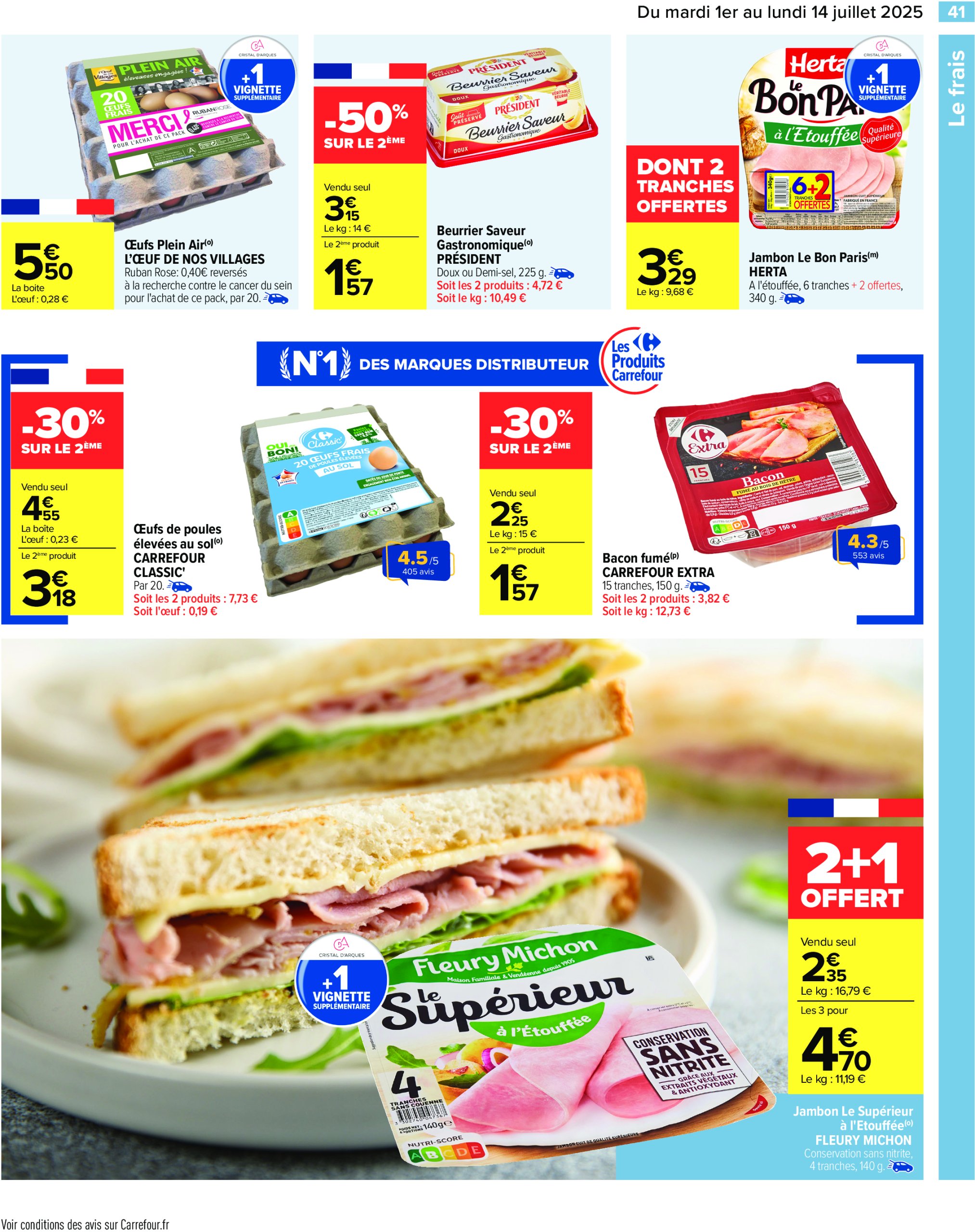 carrefour - Catalogue Carrefour valable du 01/07 au 14/07 - page: 43