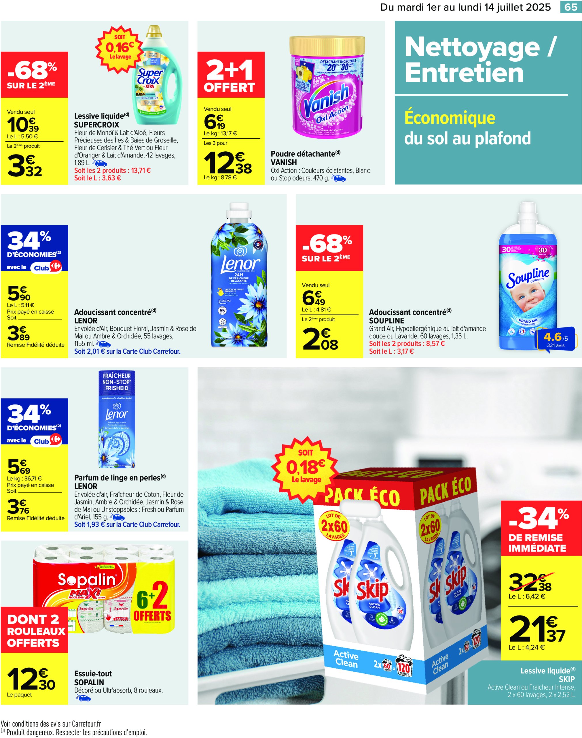carrefour - Catalogue Carrefour valable du 01/07 au 14/07 - page: 67