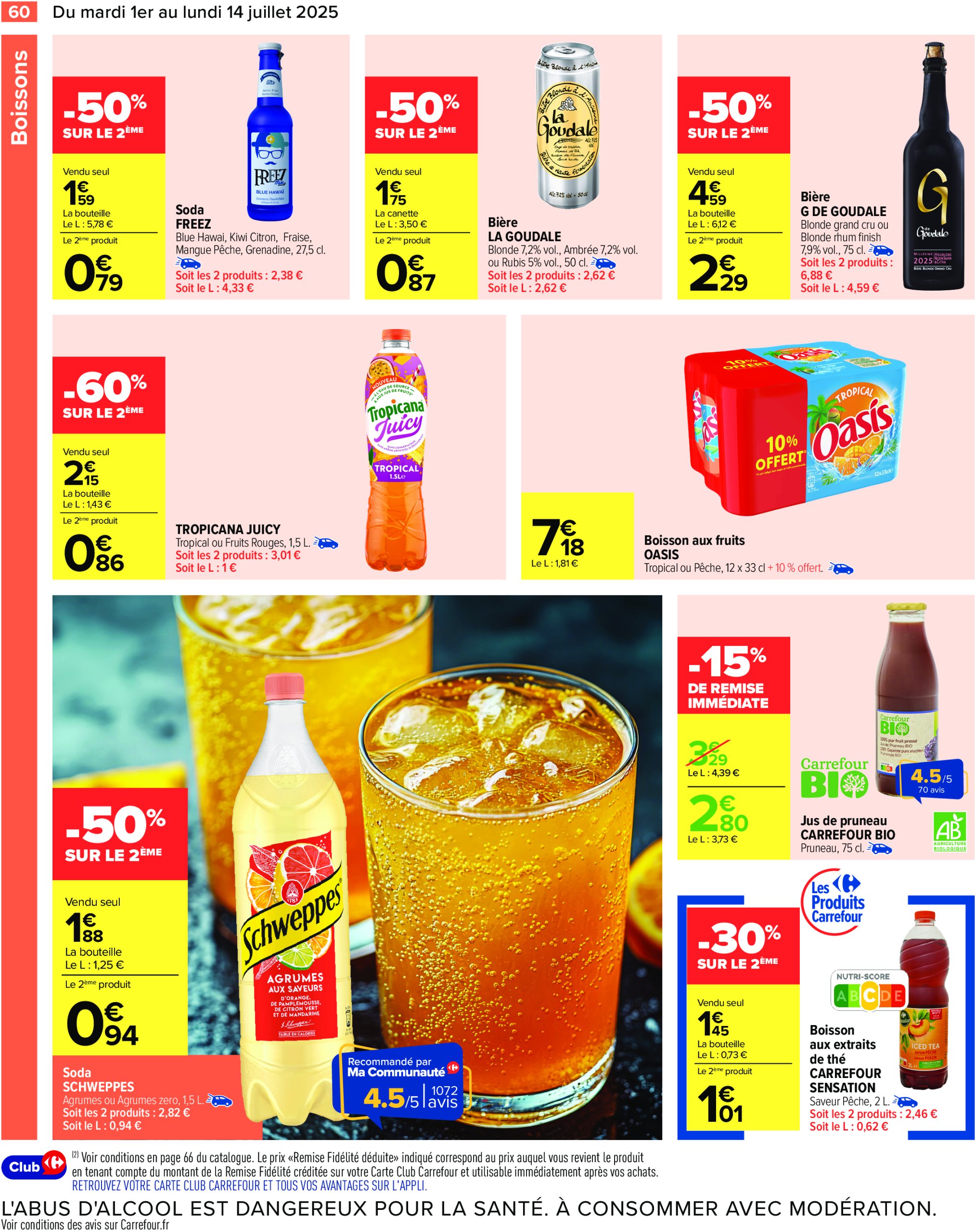 carrefour - Catalogue Carrefour valable du 01/07 au 14/07 - page: 62