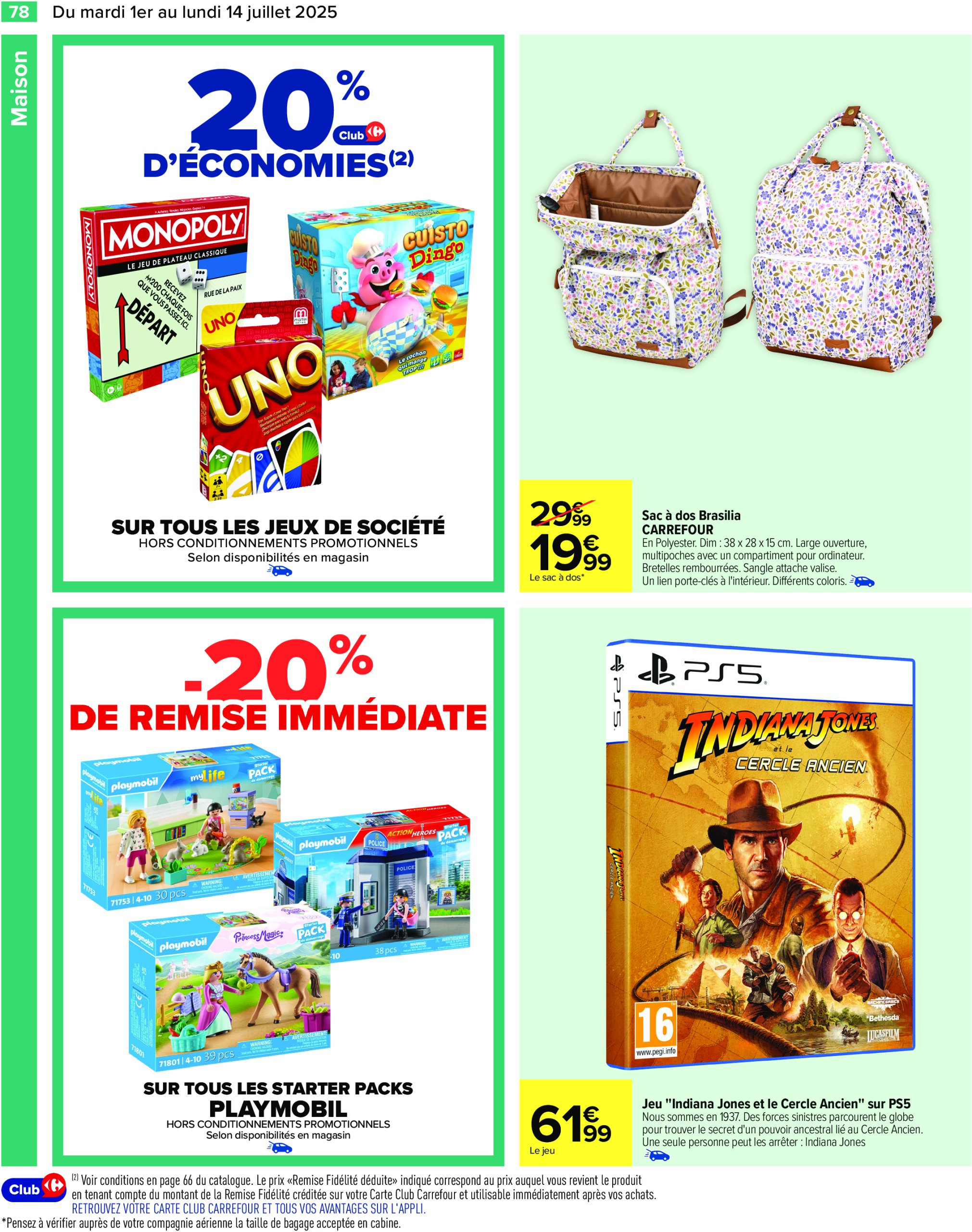 carrefour - Catalogue Carrefour valable du 01/07 au 14/07 - page: 80