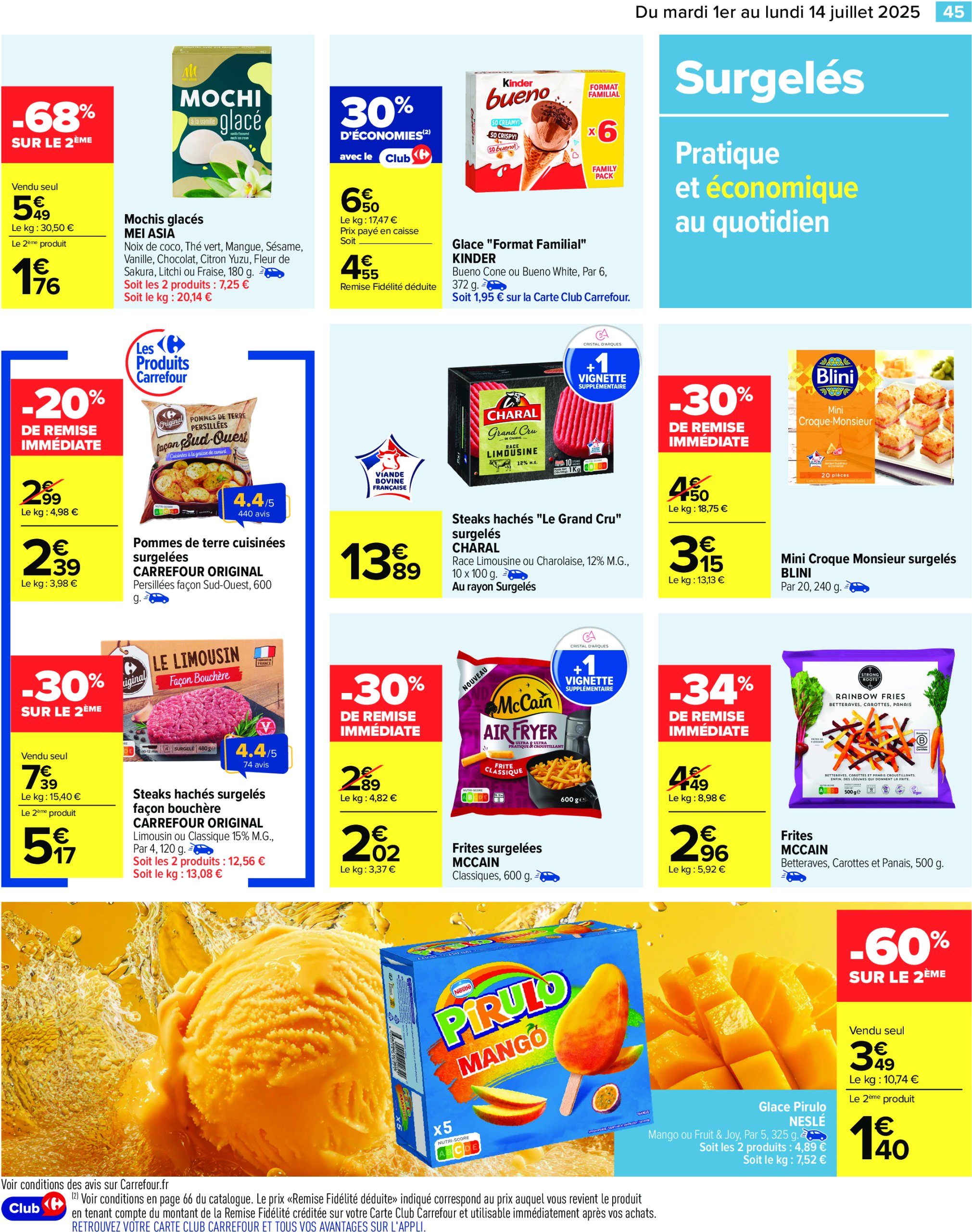 carrefour - Catalogue Carrefour valable du 01/07 au 14/07 - page: 47