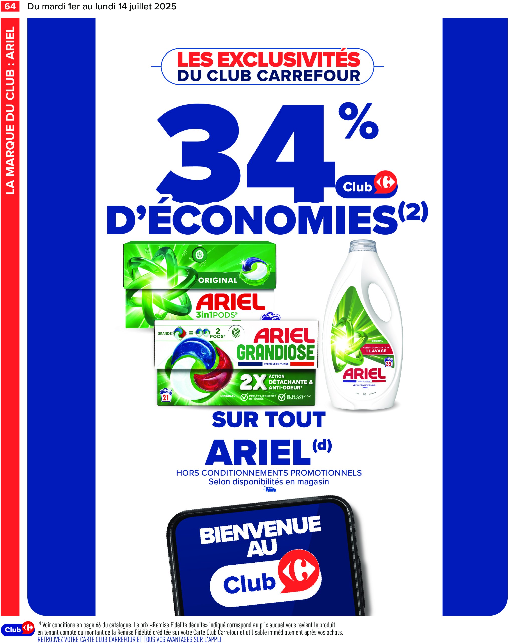 carrefour - Catalogue Carrefour valable du 01/07 au 14/07 - page: 66