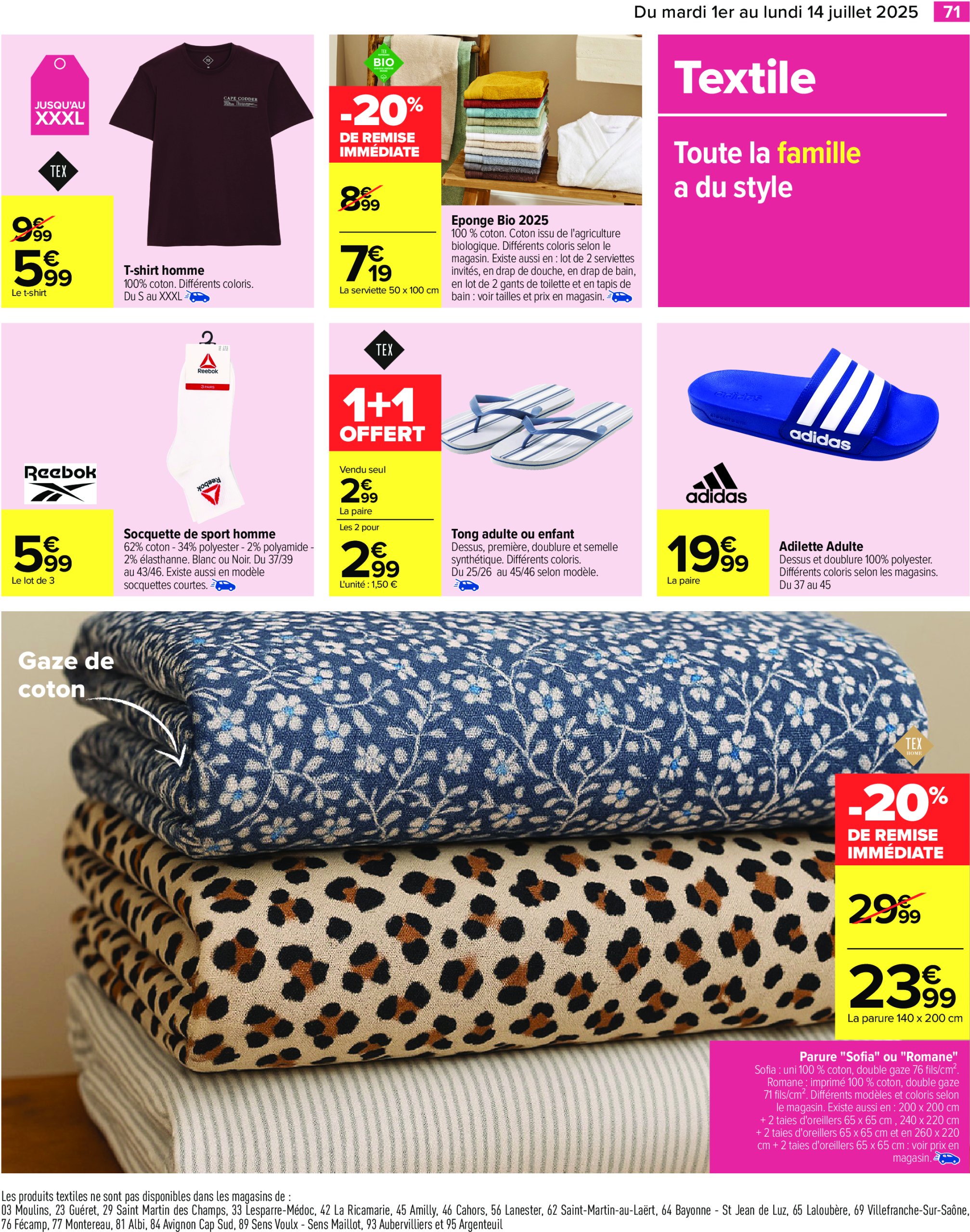 carrefour - Catalogue Carrefour valable du 01/07 au 14/07 - page: 73