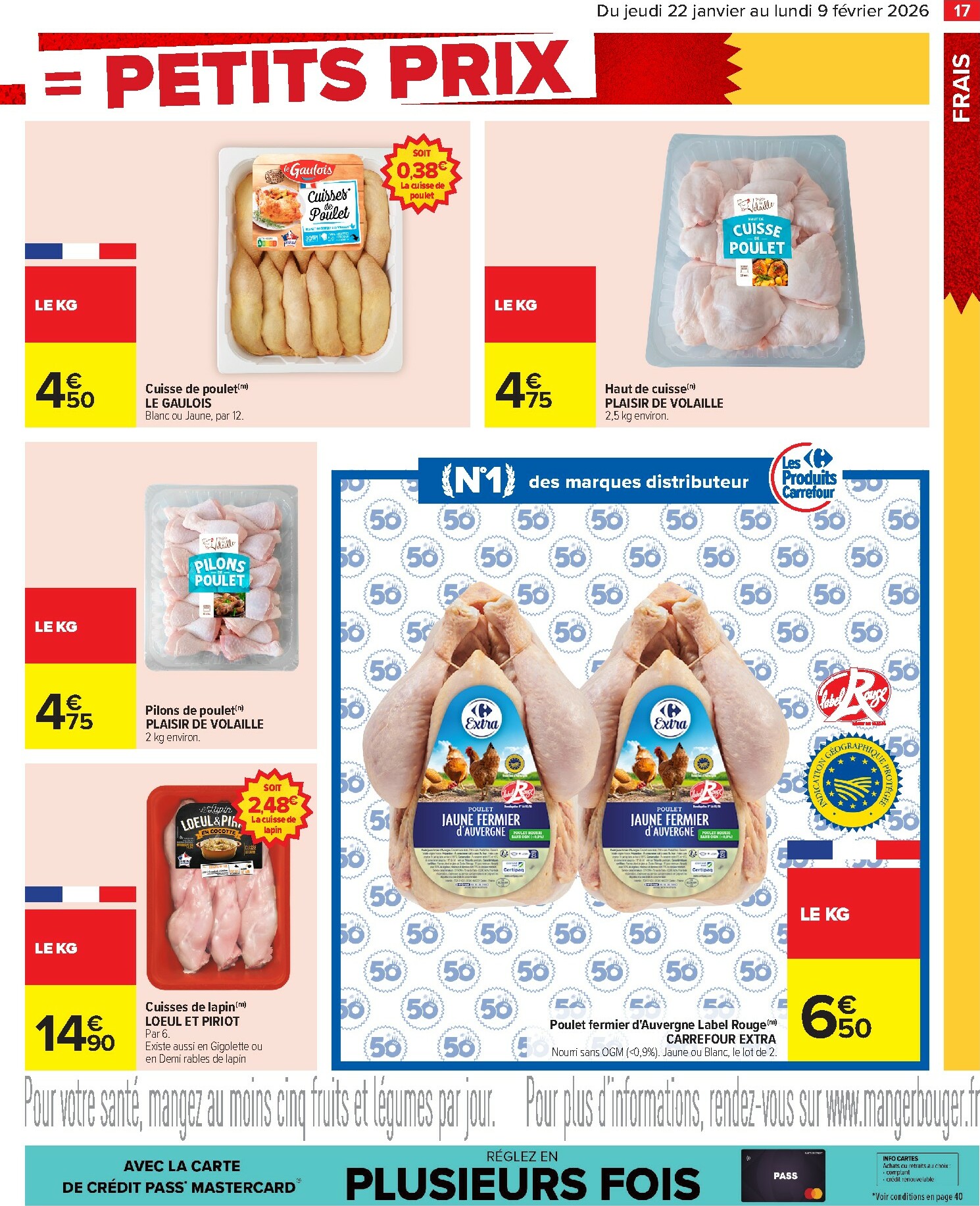 carrefour - Catalogue Carrefour - Gros volumes, petits prix valable du 22/01 au 09/02 - page: 19