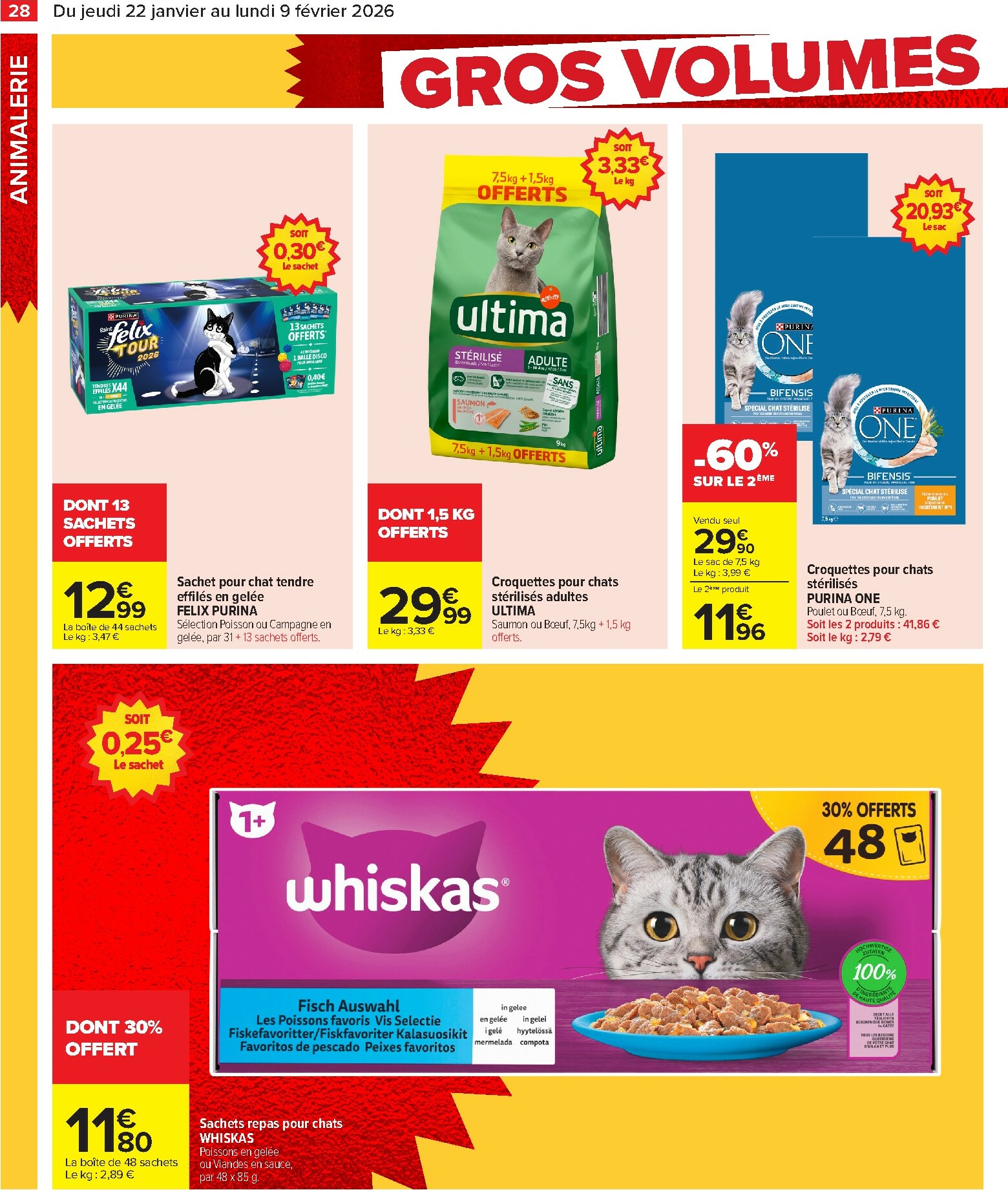 carrefour - Catalogue Carrefour - Gros volumes, petits prix valable du 22/01 au 09/02 - page: 30