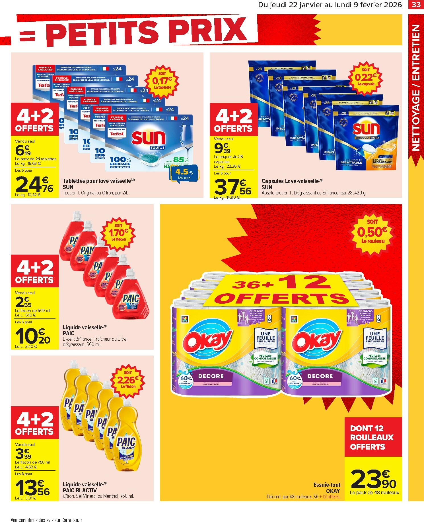 carrefour - Catalogue Carrefour - Gros volumes, petits prix valable du 22/01 au 09/02 - page: 35