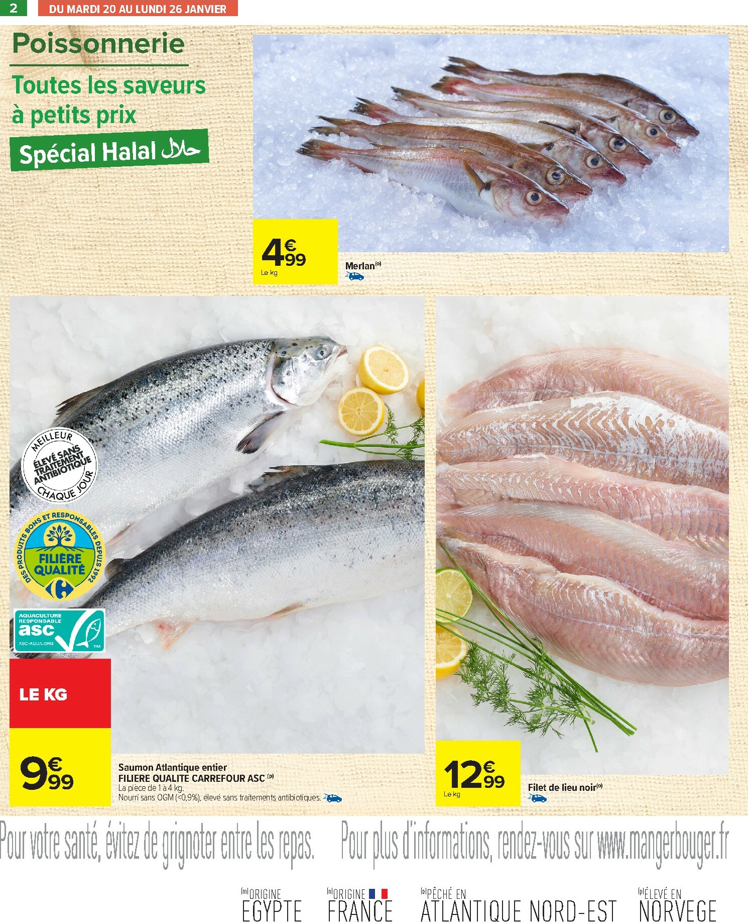 carrefour - Catalogue Carrefour - Les Petits Prix Halal valable du 20/01 au 02/02 - page: 2