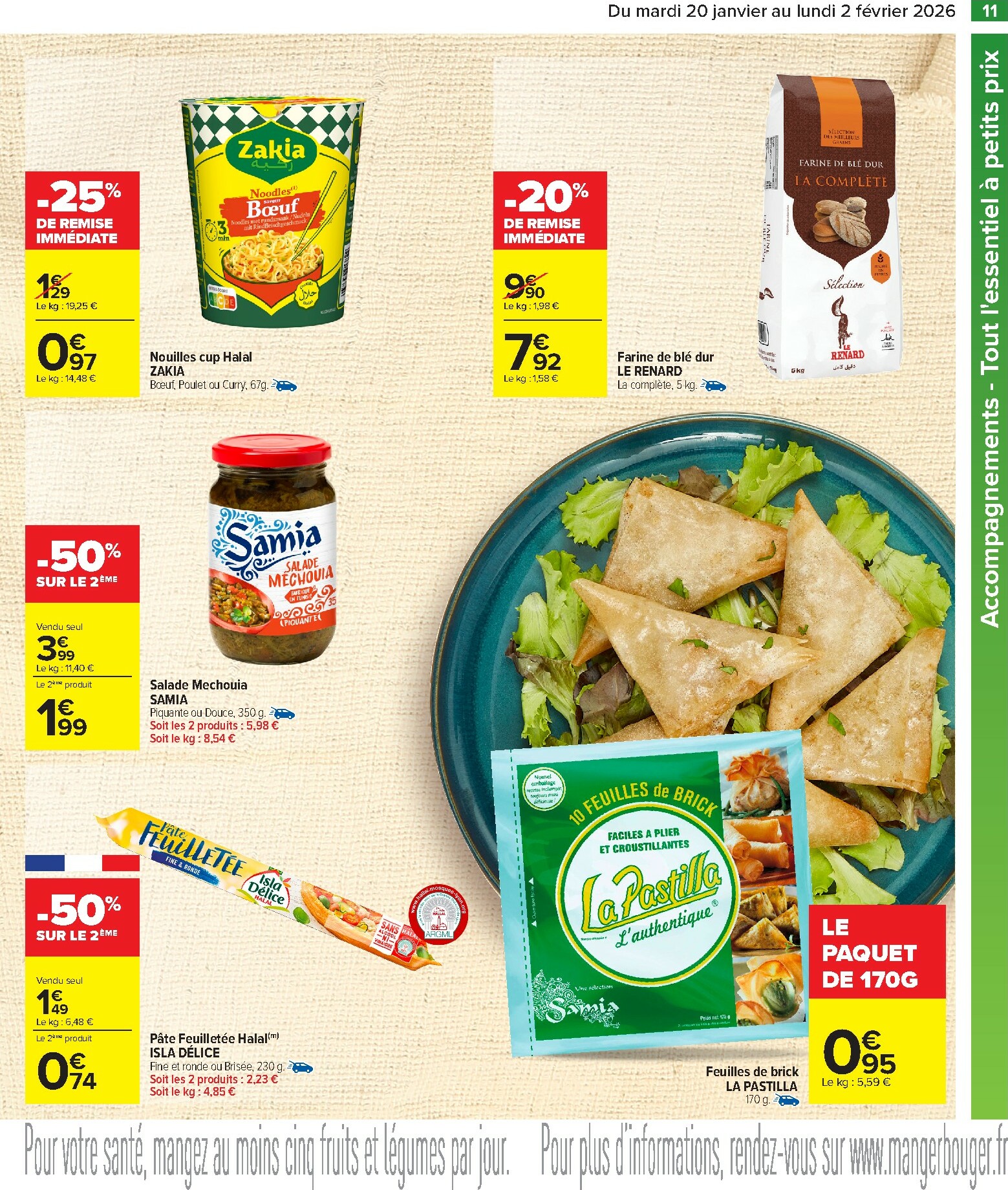 carrefour - Catalogue Carrefour - Les Petits Prix Halal valable du 20/01 au 02/02 - page: 11