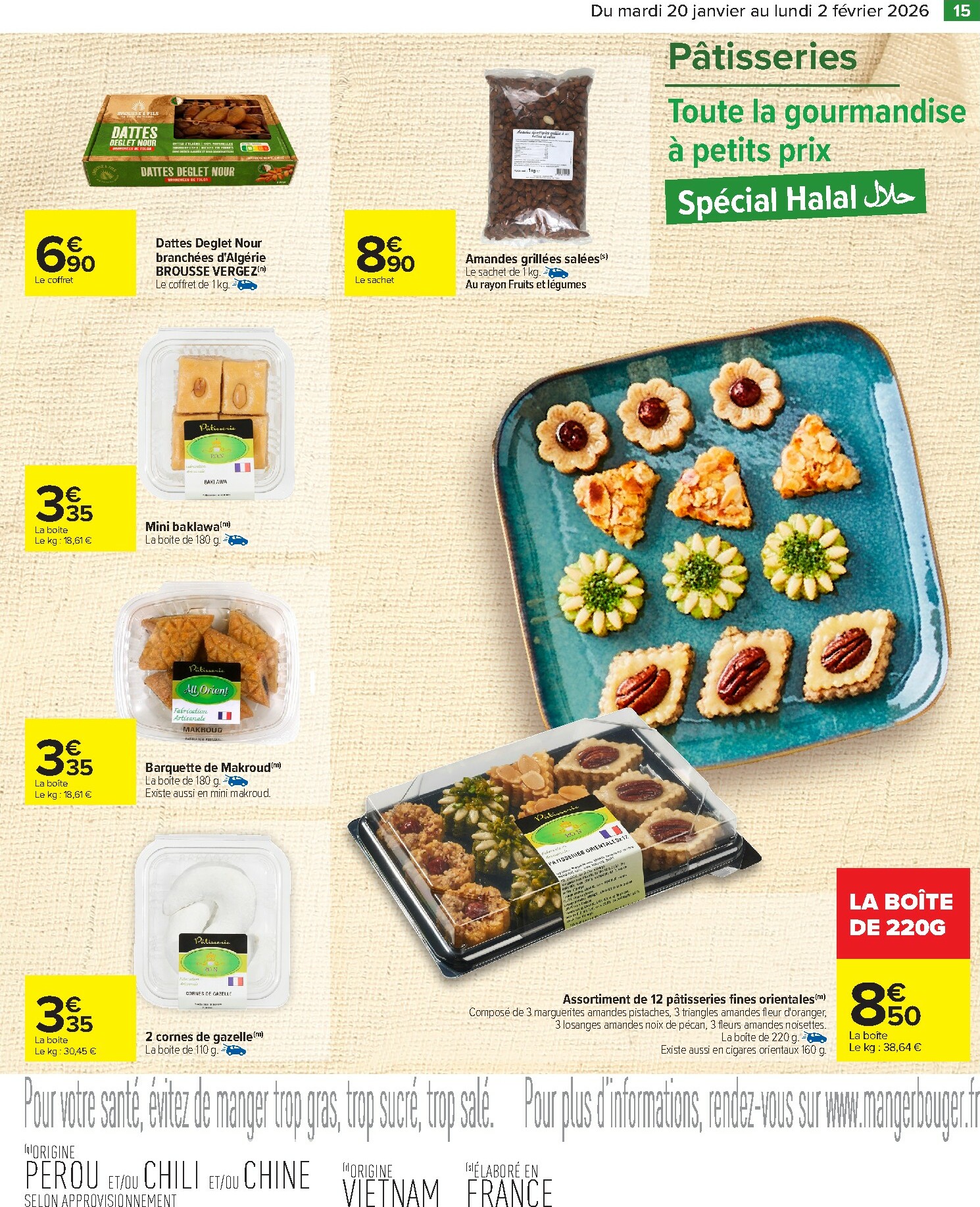 carrefour - Catalogue Carrefour - Les Petits Prix Halal valable du 20/01 au 02/02 - page: 15