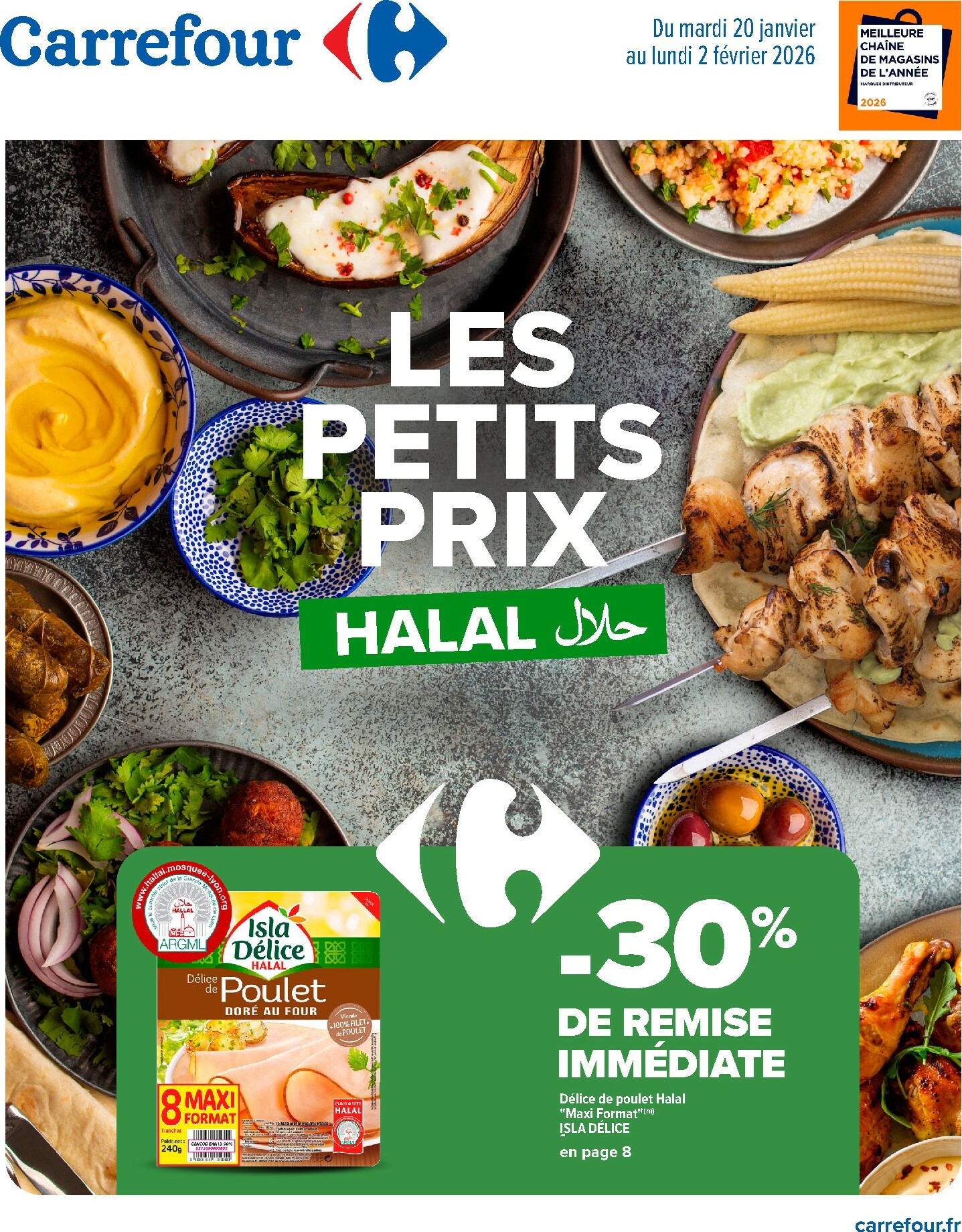 carrefour - Catalogue Carrefour - Les Petits Prix Halal valable du 20/01 au 02/02