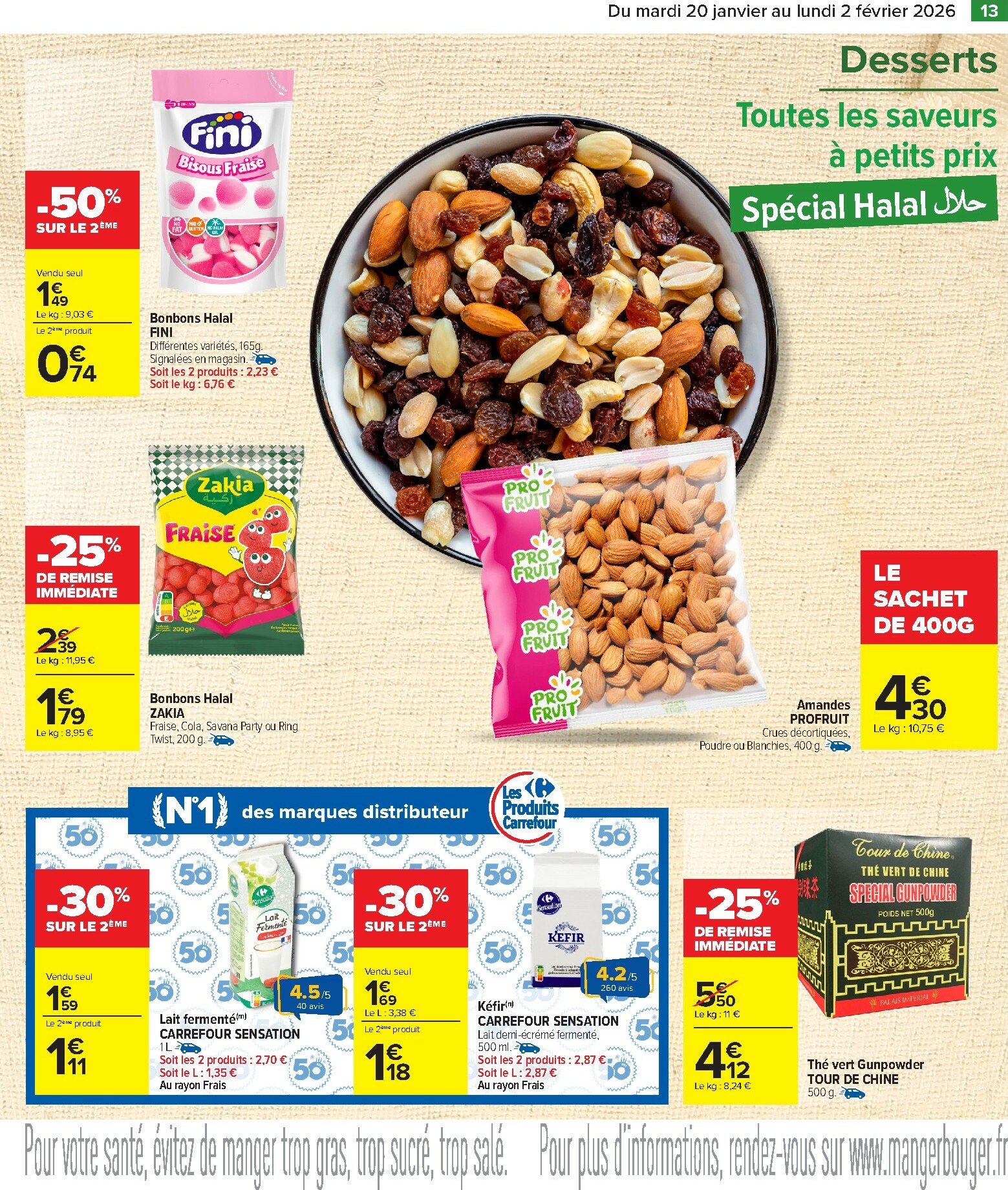 carrefour - Catalogue Carrefour - Les Petits Prix Halal valable du 20/01 au 02/02 - page: 13