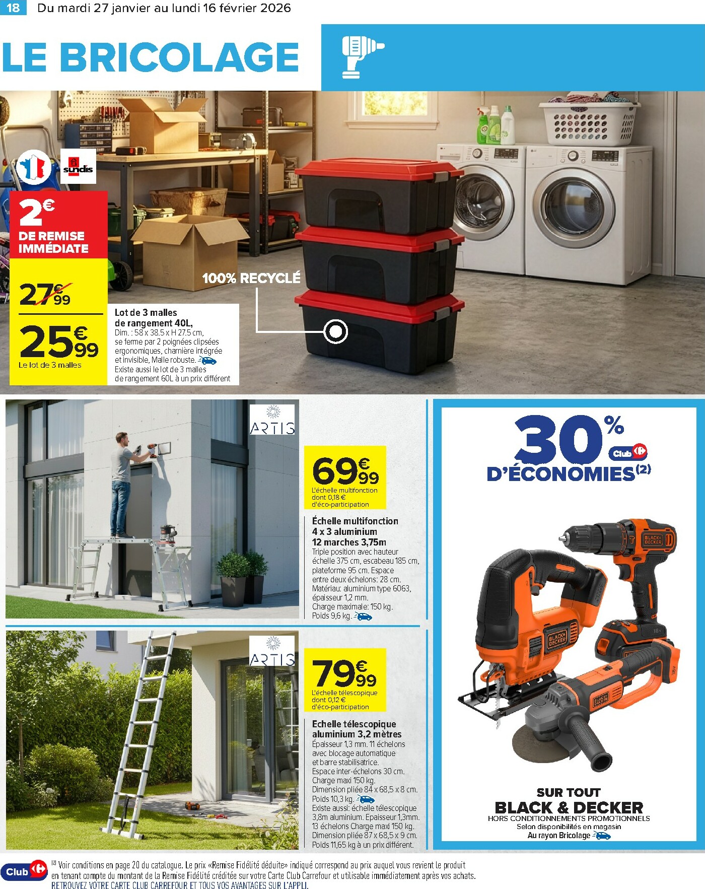 carrefour - Catalogue Carrefour - Bricolage valable du 27/01 au 16/02 - page: 20