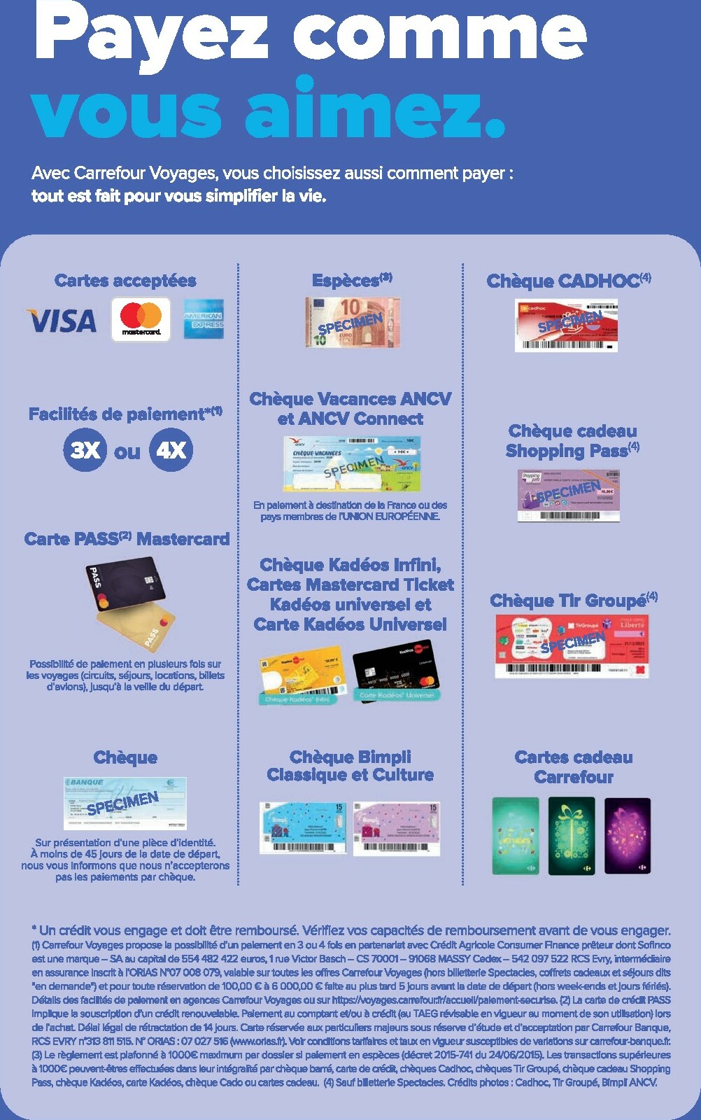 carrefour - Catalogue Carrefour - Voyagez valable du 01/01 au 30/06 - page: 59