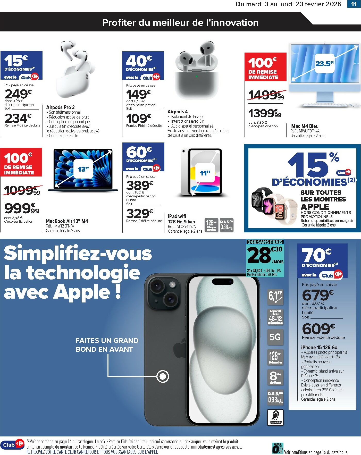 carrefour - Catalogue Carrefour - High-Tech valable du 03/02/2026 au 23/02/2026 - page: 11