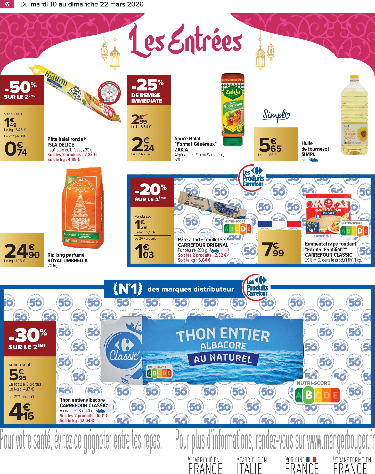 carrefour - Catalogue Carrefour - Tout L'aid El-Fitr valable du 10/03/2026 au 22/03/2026 - page: 6