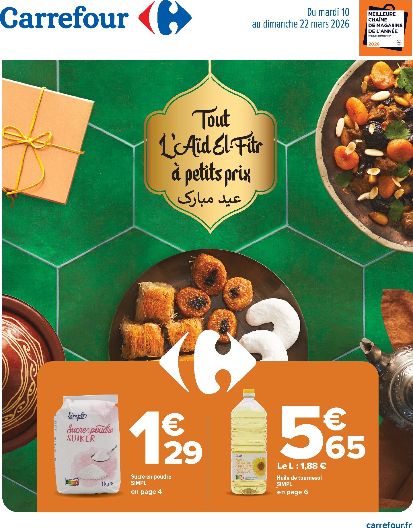 carrefour - Catalogue Carrefour - Tout L'aid El-Fitr valable du 10/03/2026 au 22/03/2026