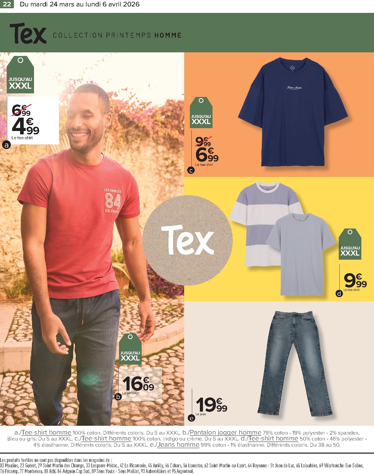 carrefour - Catalogue Carrefour - Textile, Spécial Printemps valable du 24/03/2026 au 06/04/2026 - page: 22