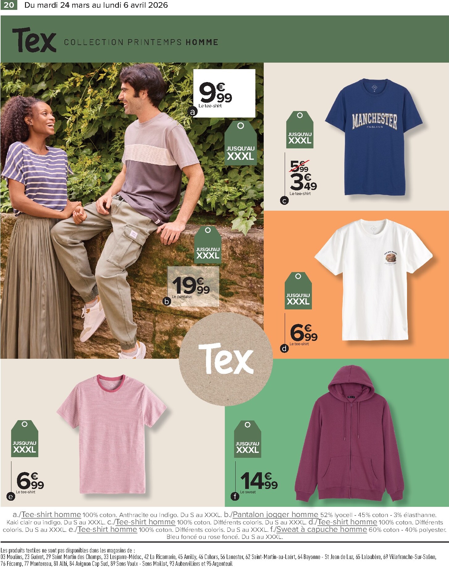 carrefour - Catalogue Carrefour - Textile, Spécial Printemps valable du 24/03/2026 au 06/04/2026 - page: 20