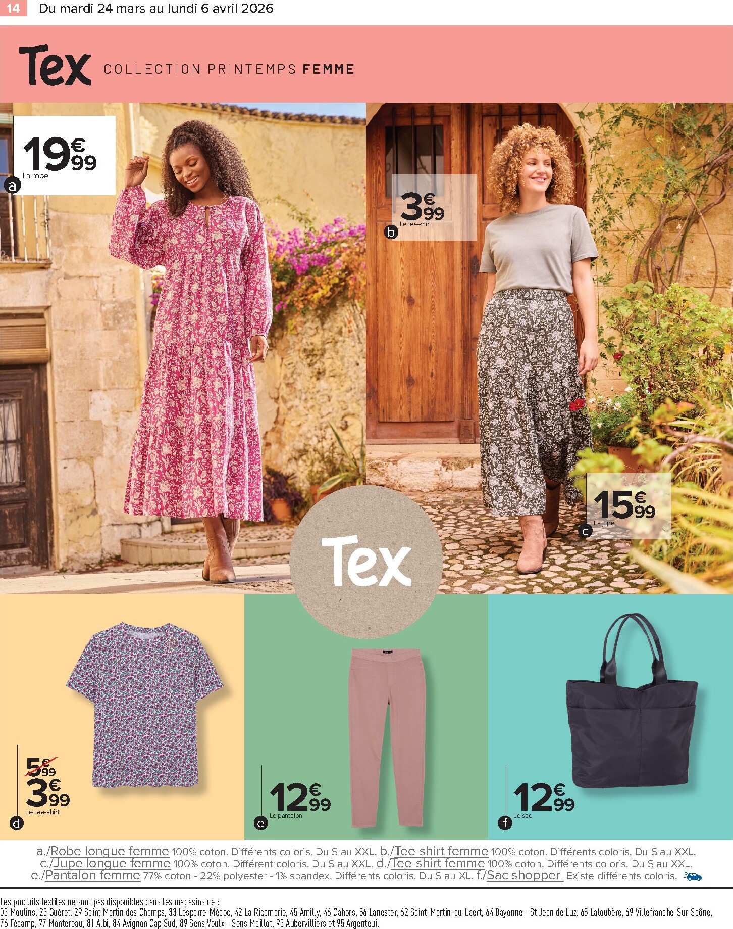 carrefour - Catalogue Carrefour - Textile, Spécial Printemps valable du 24/03/2026 au 06/04/2026 - page: 14