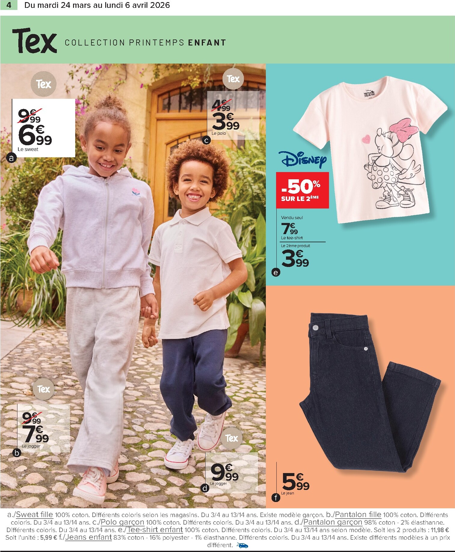 carrefour - Catalogue Carrefour - Textile, Spécial Printemps valable du 24/03/2026 au 06/04/2026 - page: 4