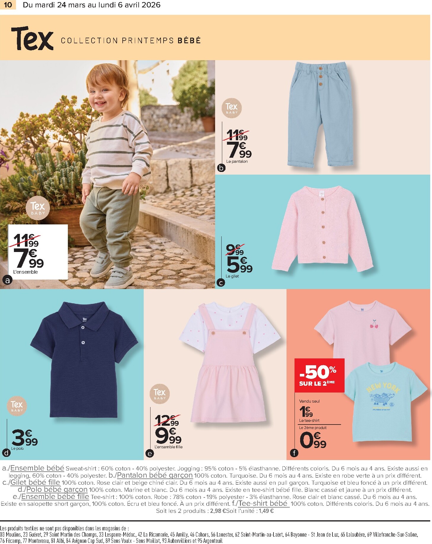 carrefour - Catalogue Carrefour - Textile, Spécial Printemps valable du 24/03/2026 au 06/04/2026 - page: 10