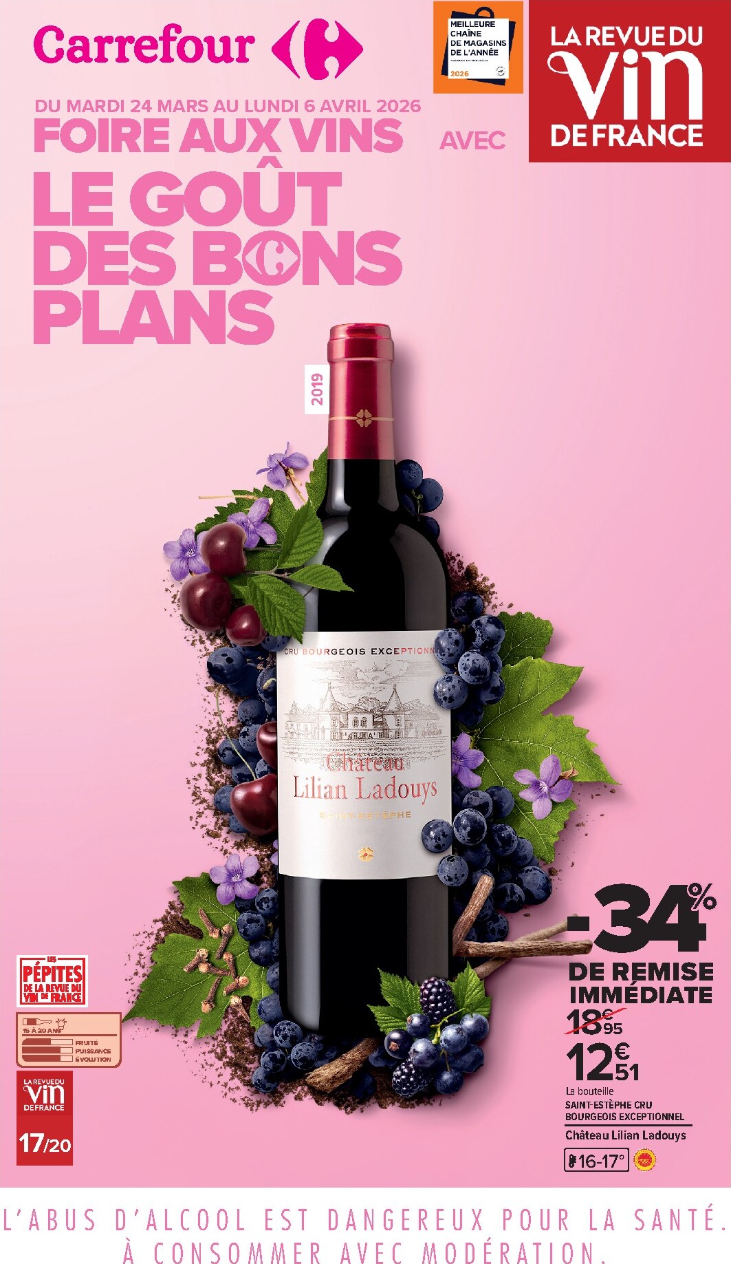 carrefour - Catalogue Carrefour - Foire Aux Vins de Printemps valable du 24/03/2026 au 06/04/2026