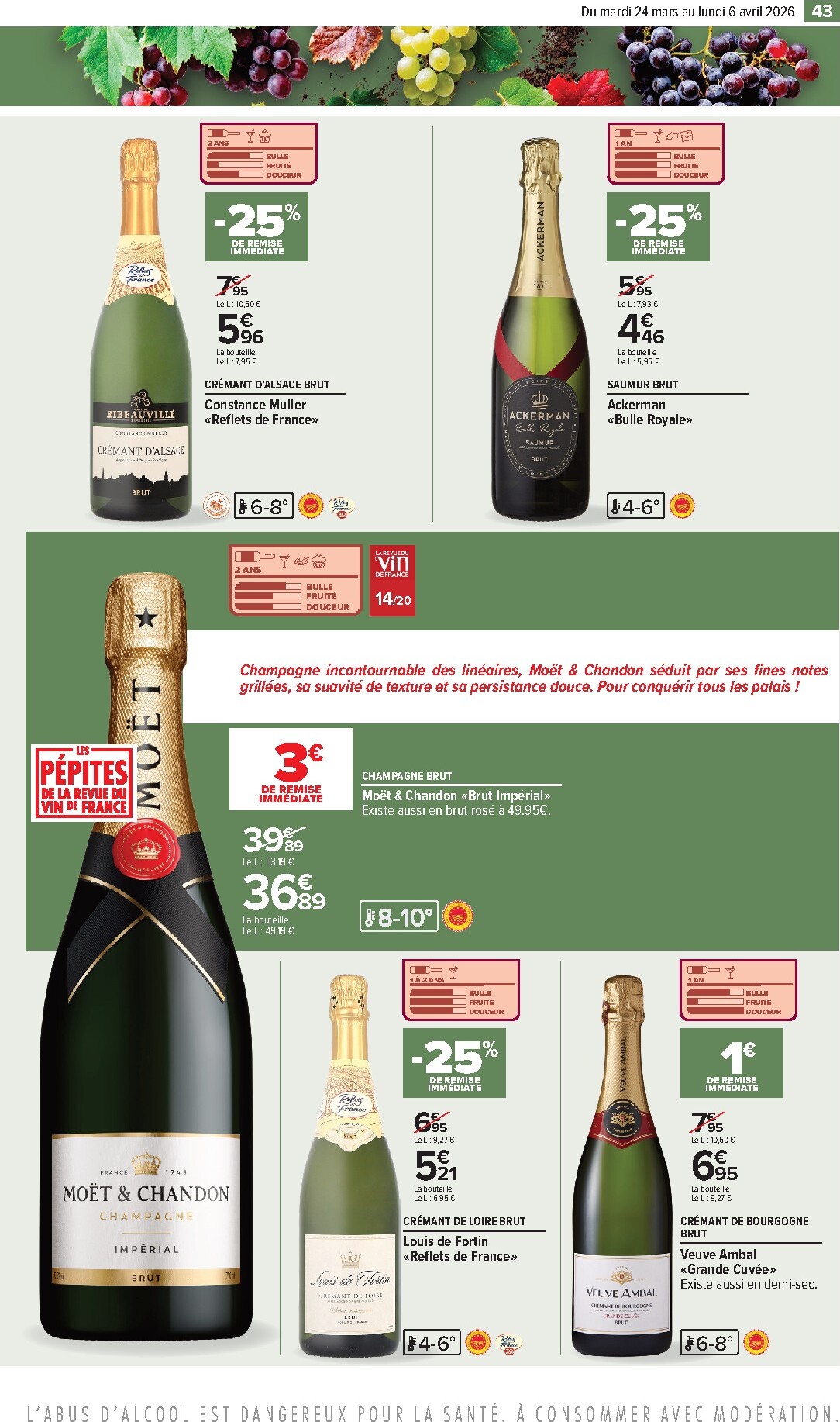 carrefour - Catalogue Carrefour - Foire Aux Vins de Printemps valable du 24/03/2026 au 06/04/2026 - page: 45