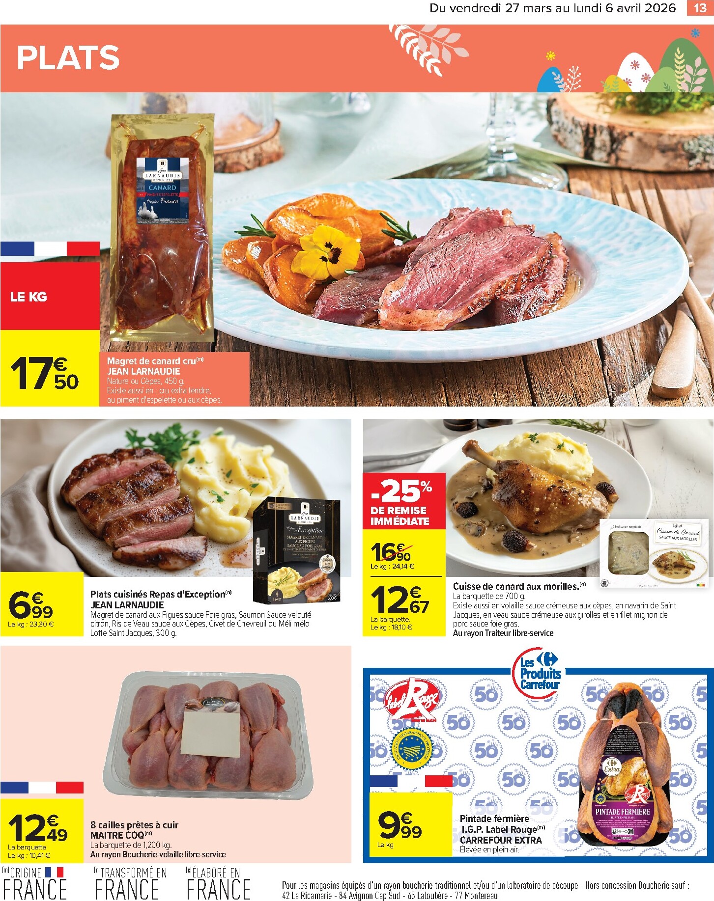 carrefour - Catalogue Carrefour - Pâques Festif valable du 27/03/2026 au 06/04/2026 - page: 13