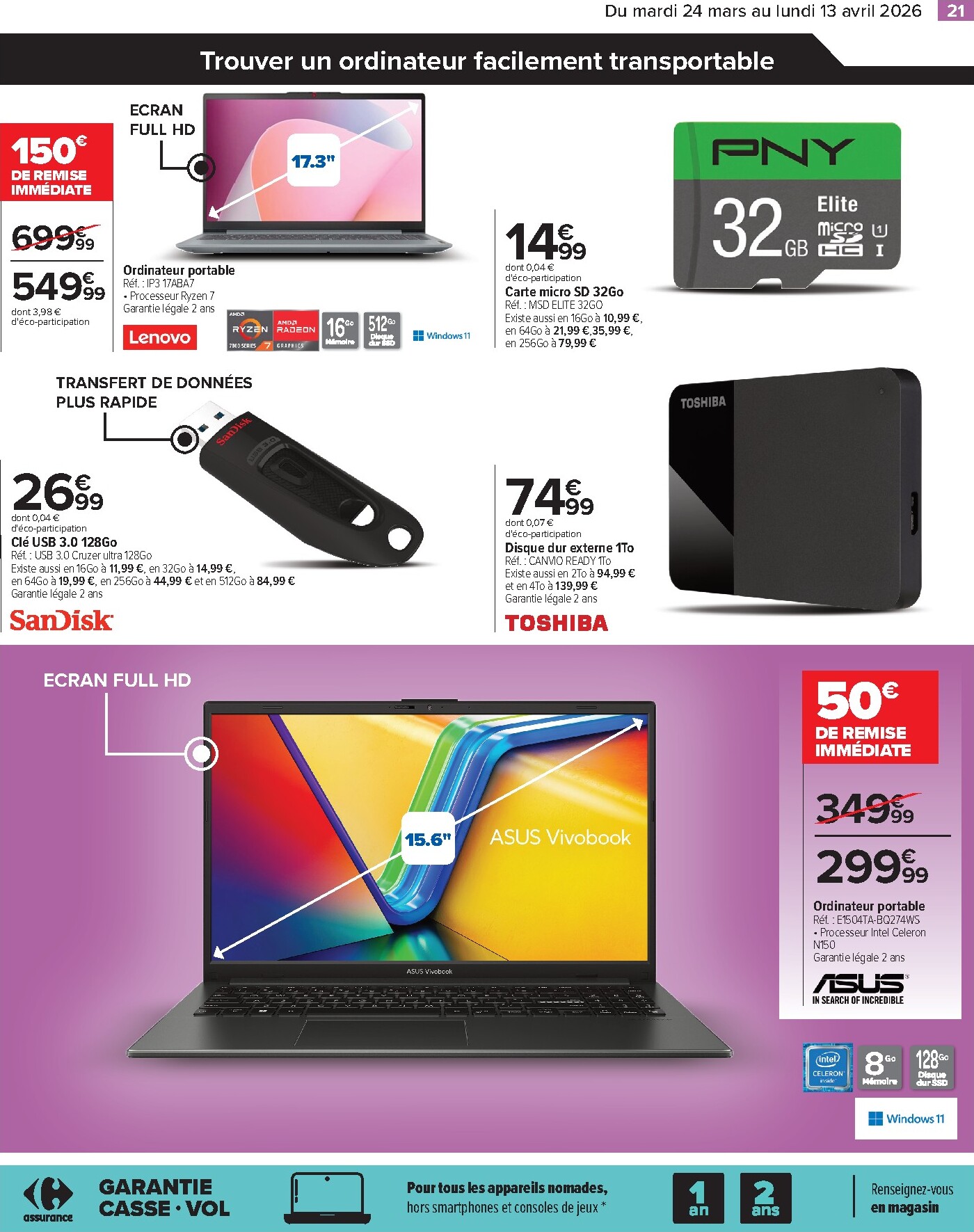 carrefour - Catalogue Carrefour - Faites Enter les Bonnes Affaires de Printemps valable du 24/03/2026 au 13/04/2026 - page: 21