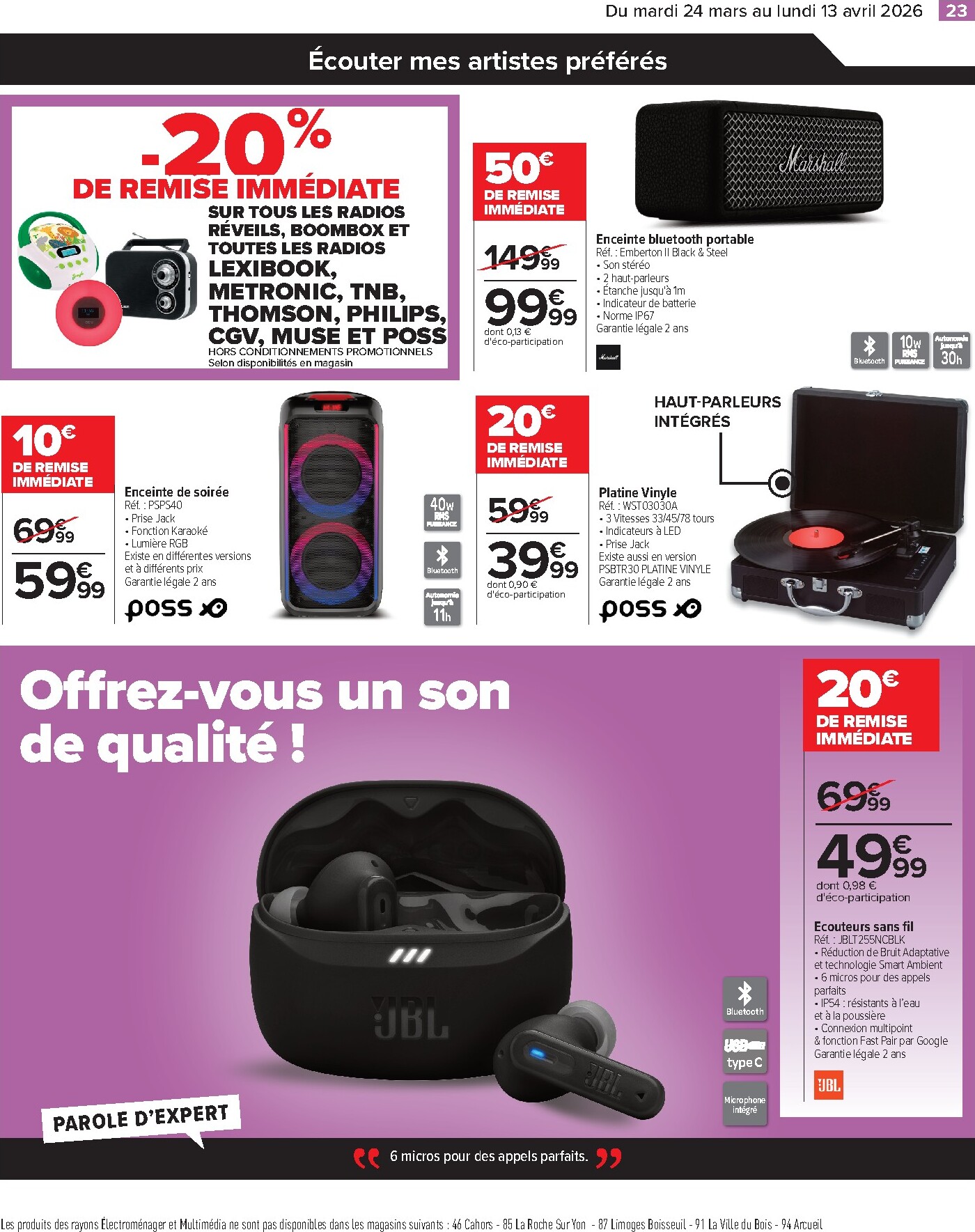 carrefour - Catalogue Carrefour - Faites Enter les Bonnes Affaires de Printemps valable du 24/03/2026 au 13/04/2026 - page: 23
