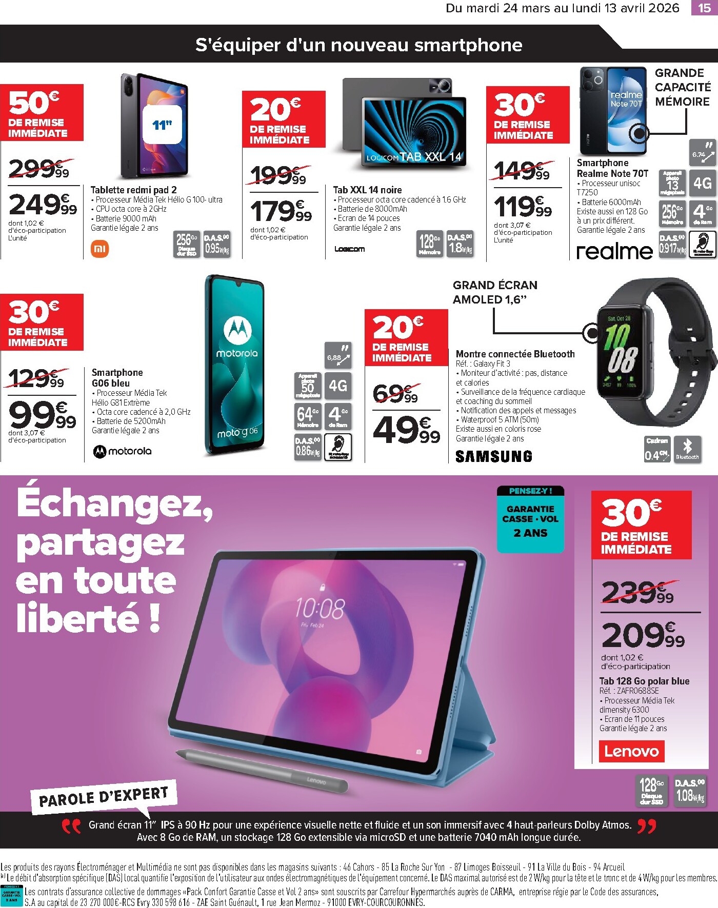 carrefour - Catalogue Carrefour - Faites Enter les Bonnes Affaires de Printemps valable du 24/03/2026 au 13/04/2026 - page: 15