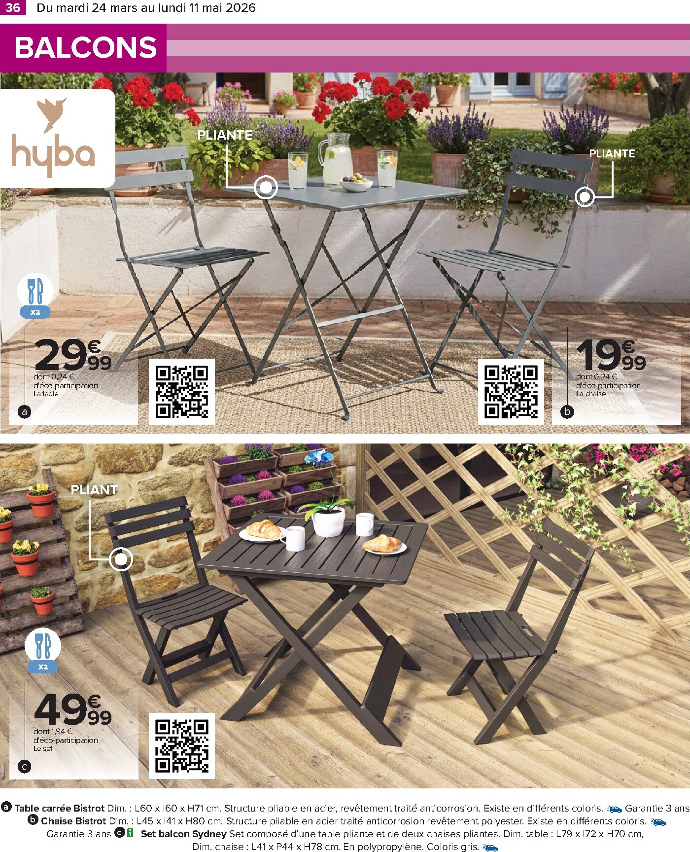 carrefour - Catalogue Carrefour - Jardin là où la Vie se Cultive valable du 24/03/2026 au 11/05/2026 - page: 36