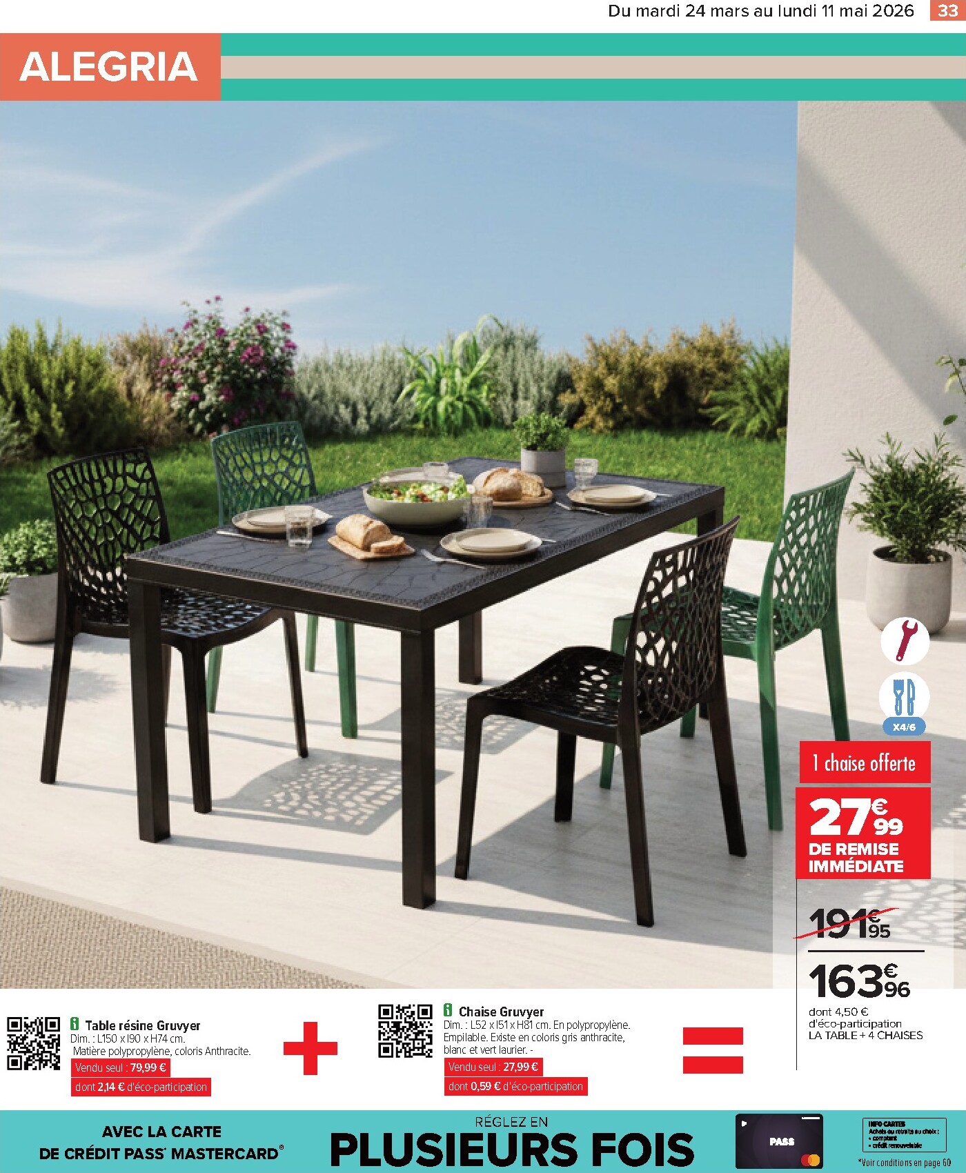 carrefour - Catalogue Carrefour - Jardin là où la Vie se Cultive valable du 24/03/2026 au 11/05/2026 - page: 33