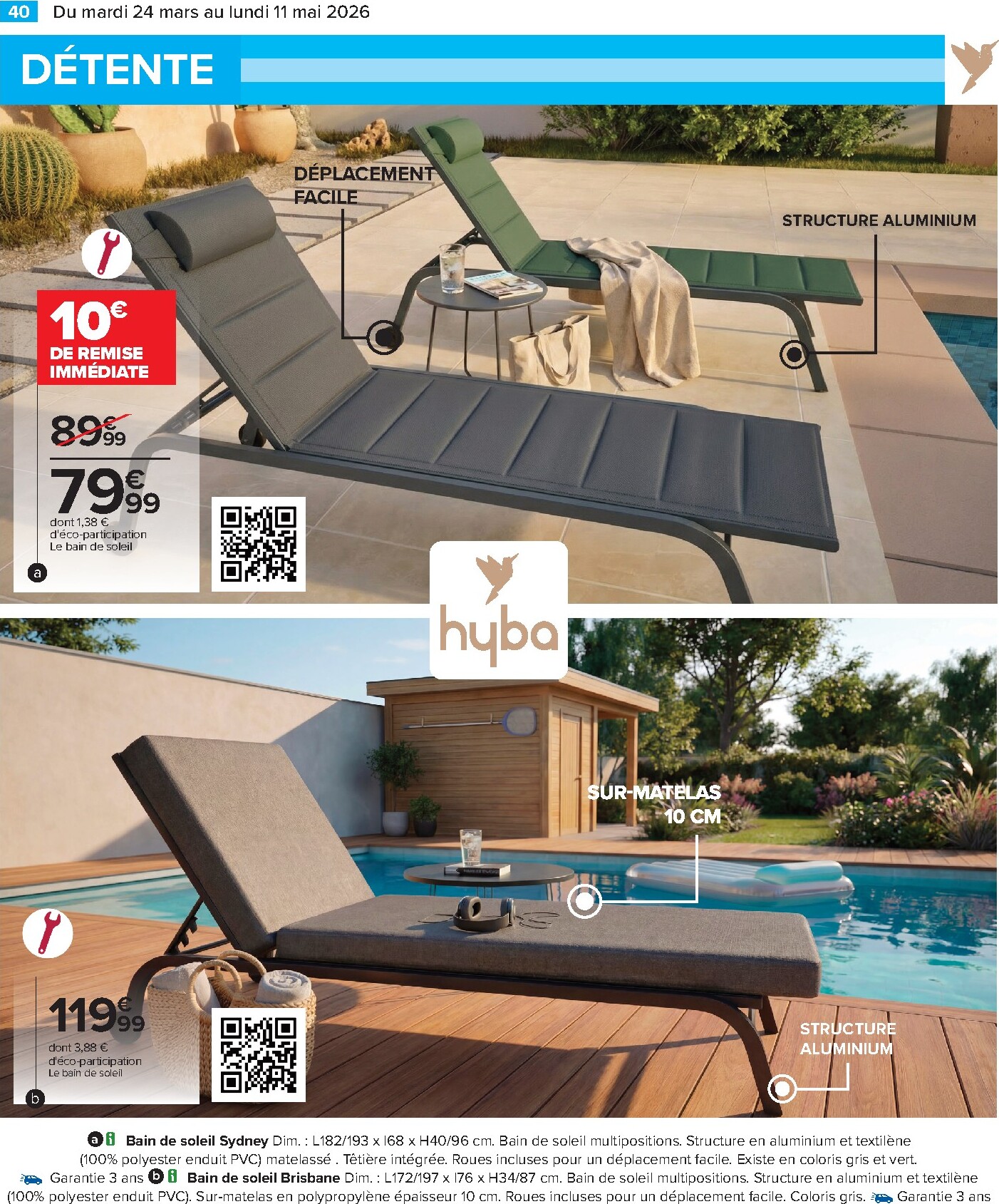 carrefour - Catalogue Carrefour - Jardin là où la Vie se Cultive valable du 24/03/2026 au 11/05/2026 - page: 40