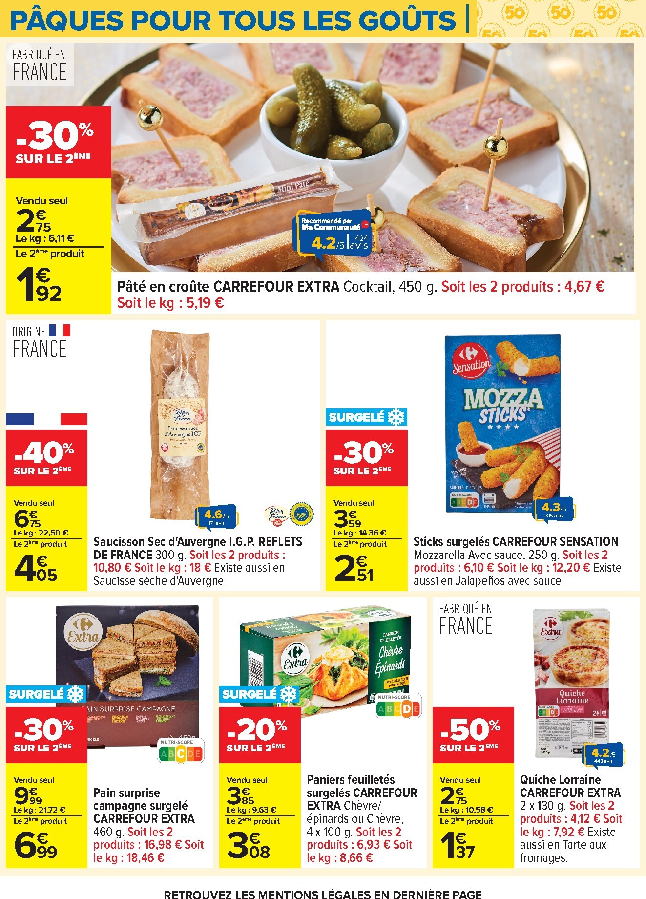 carrefour - Catalogue Carrefour - Pâques Pour Tous Les Goûts valable du 24/03/2026 au 06/04/2026 - page: 50