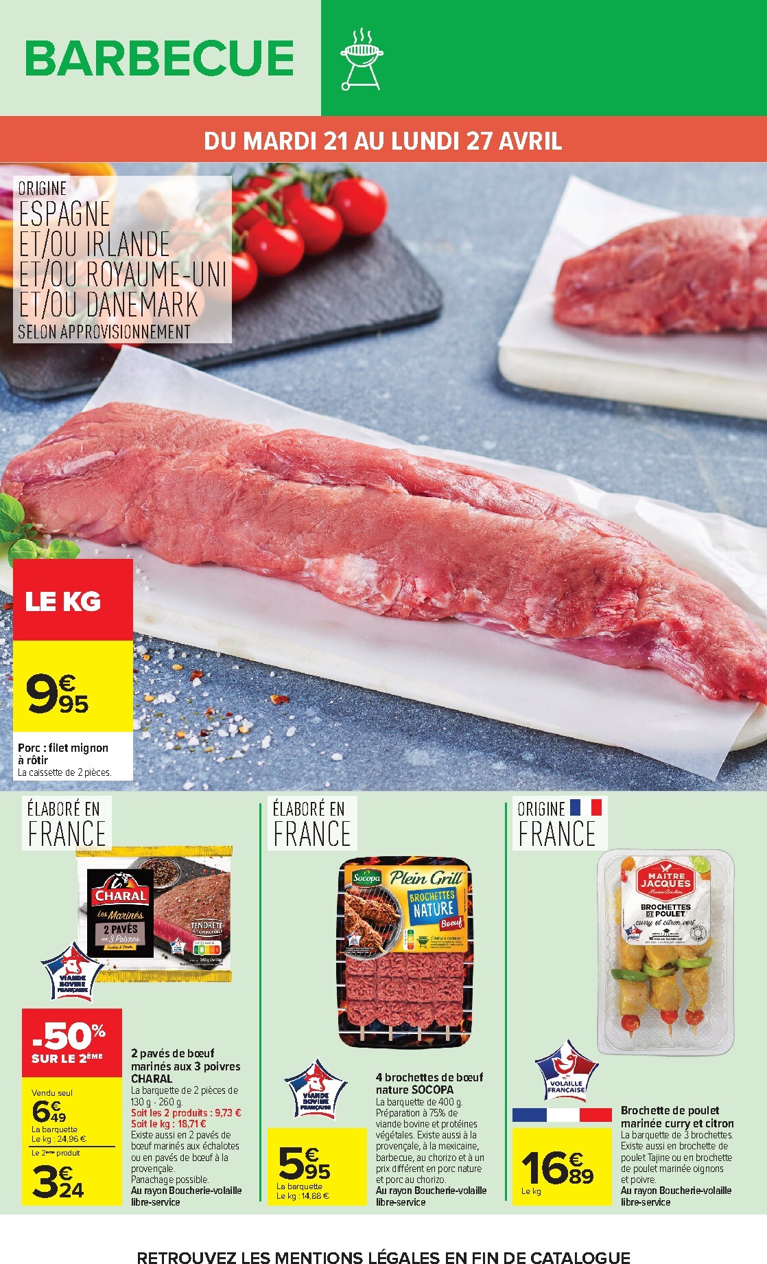 carrefour - Flyer Carrefour - Barbecue pour la semaine prochaine du du mardi 21/04/2026 au du lundi 04/05/2026 - page: 10