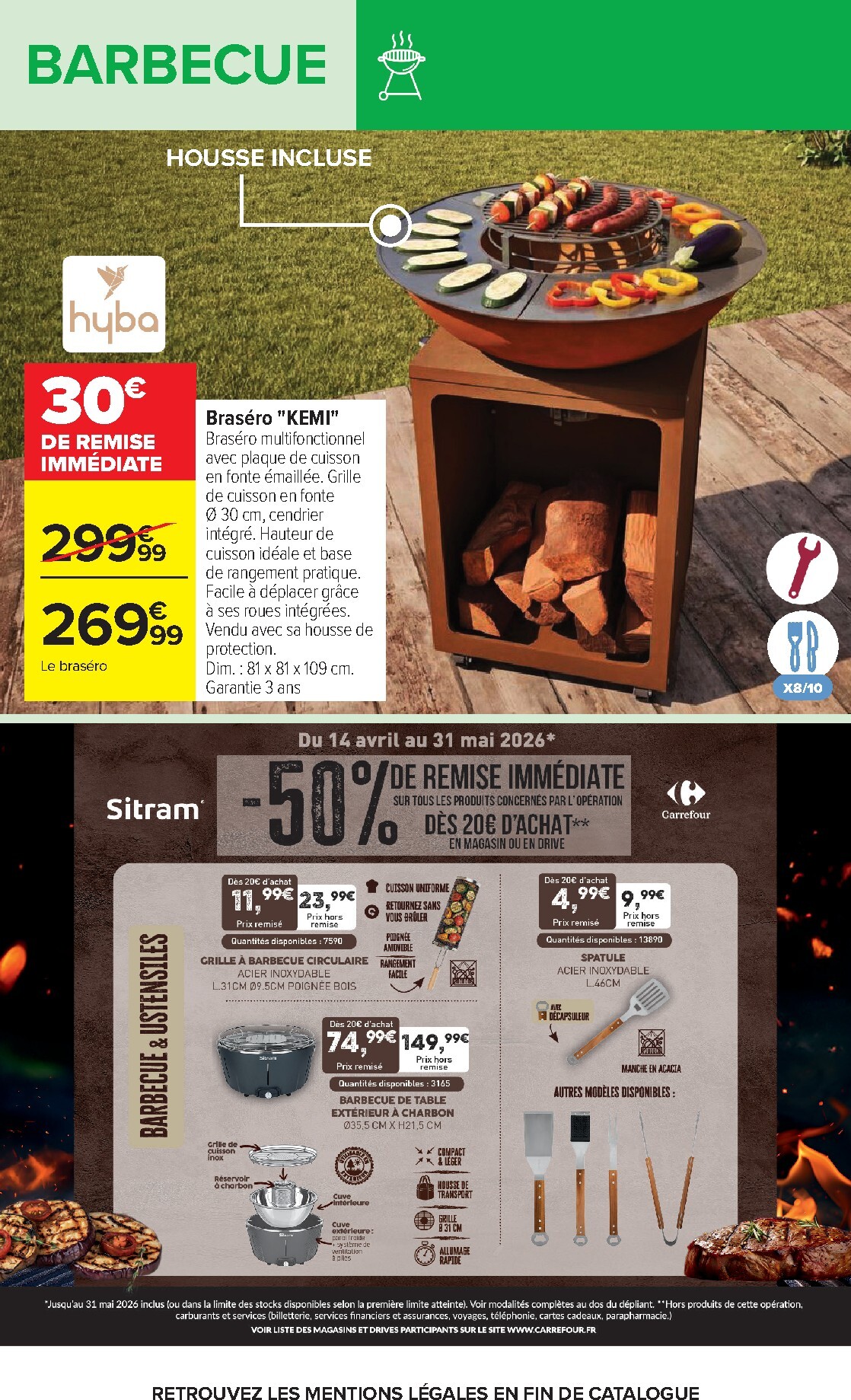 carrefour - Flyer Carrefour - Barbecue pour la semaine prochaine du du mardi 21/04/2026 au du lundi 04/05/2026 - page: 21