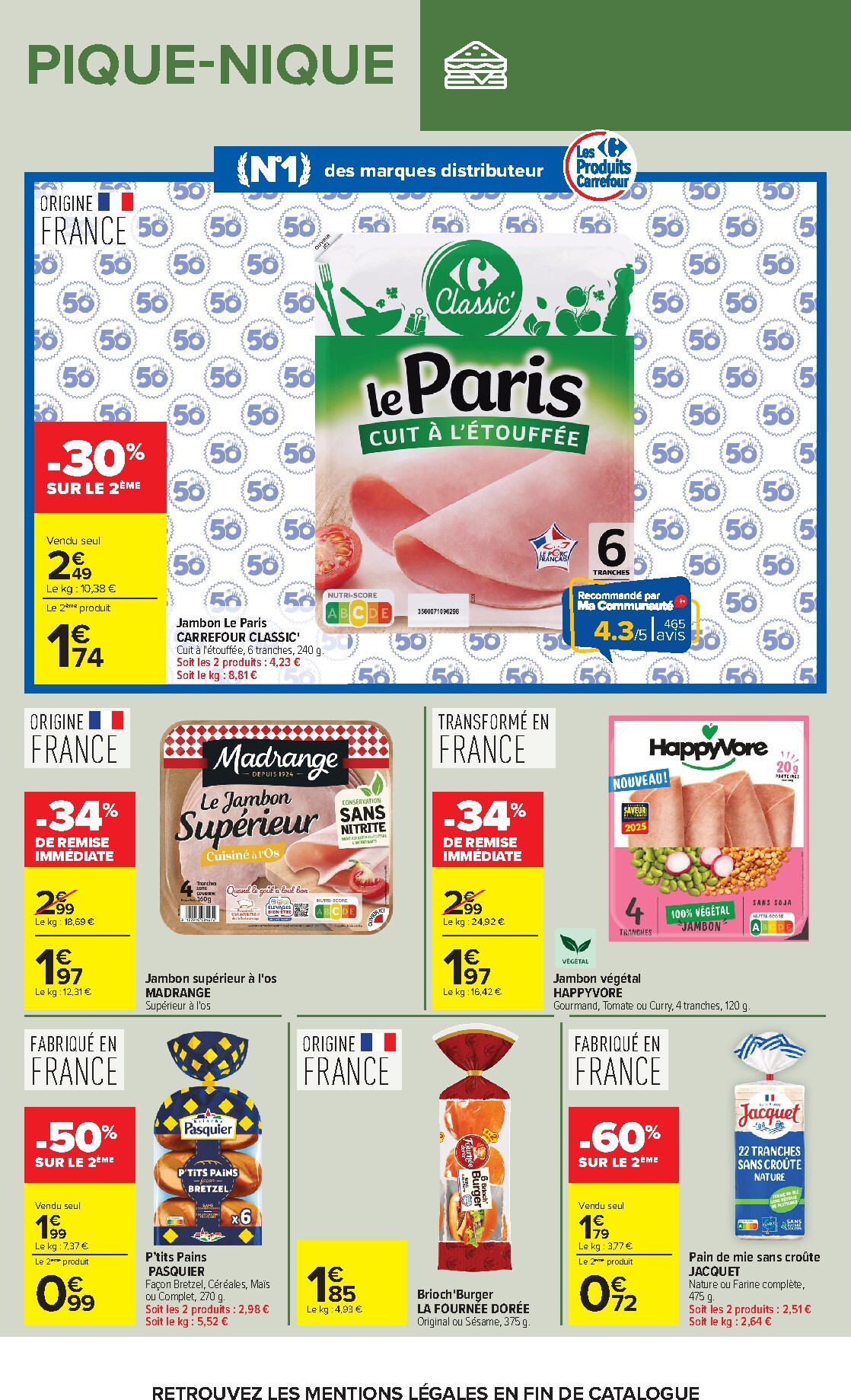 carrefour - Flyer Carrefour - Pique-Nique pour la semaine prochaine du du mardi 28/04/2026 au du lundi 11/05/2026 - page: 9