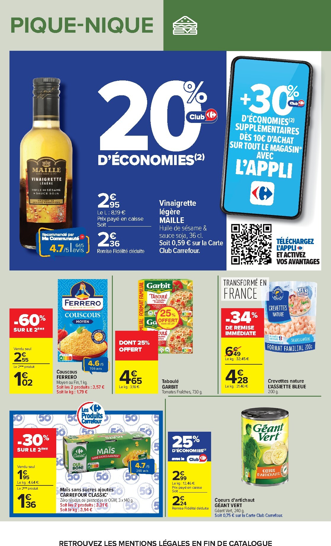 carrefour - Flyer Carrefour - Pique-Nique pour la semaine prochaine du du mardi 28/04/2026 au du lundi 11/05/2026 - page: 15