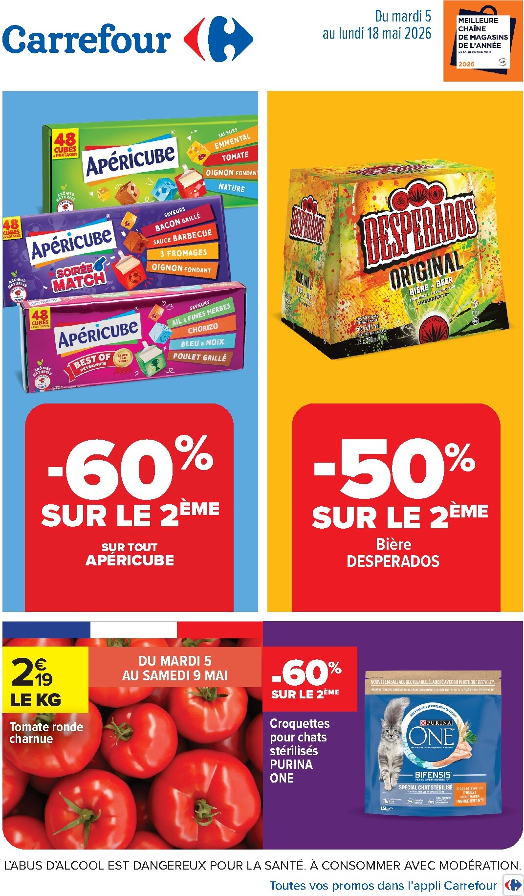 carrefour - Flyer Carrefour - Alcools & Coktails pour la semaine prochaine du du mardi 05/05/2026 au du lundi 18/05/2026 - page: 1