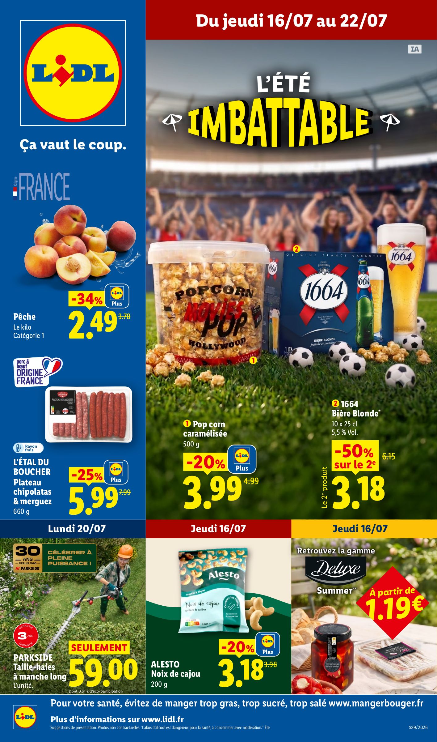 lidl - Flyer Lidl pour la semaine prochaine du de jeudi 16/07/2026 au du mercredi 22/07/2026