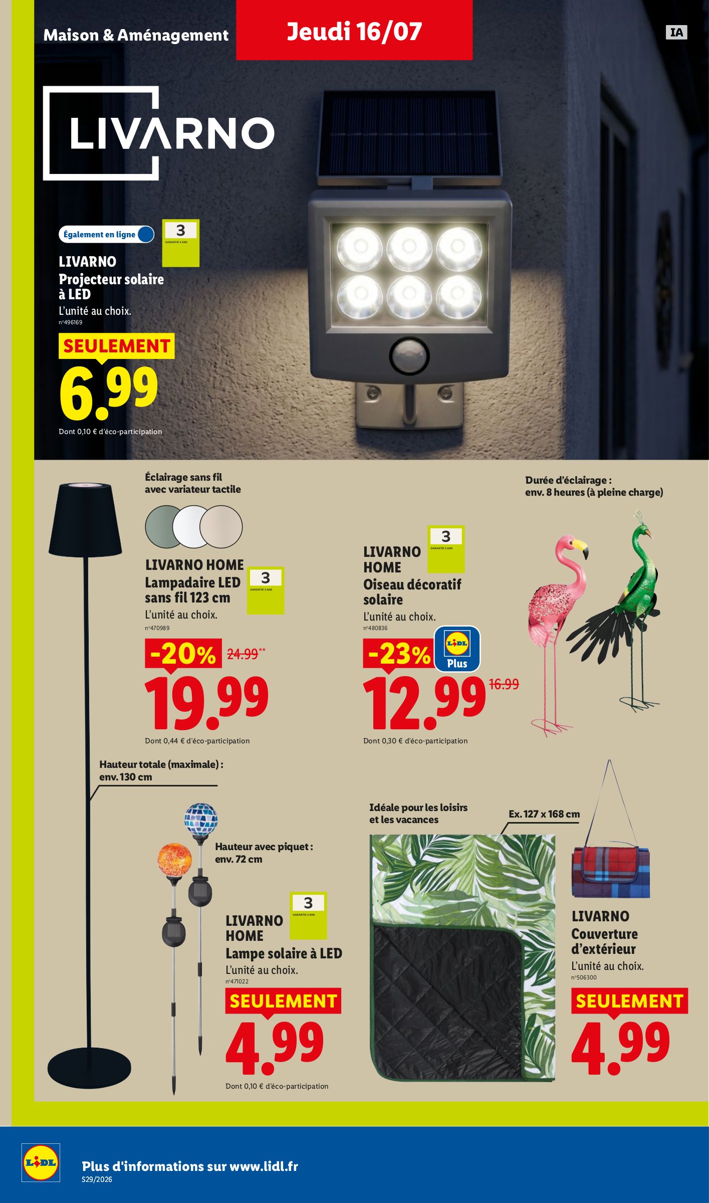lidl - Flyer Lidl pour la semaine prochaine du de jeudi 16/07/2026 au du mercredi 22/07/2026 - page: 30